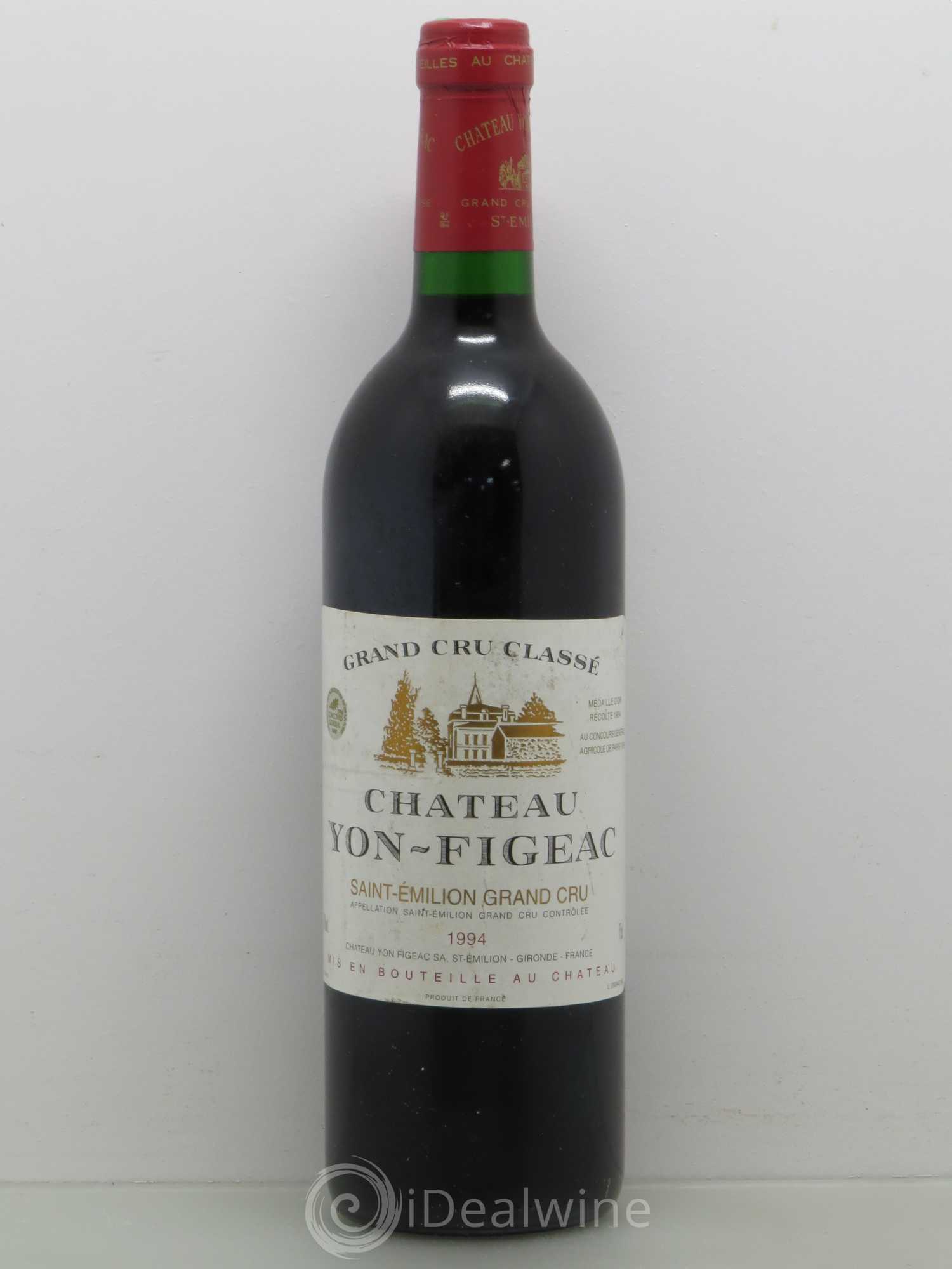 Château Yon Figeac Grand Cru Classé 1994 - Lot de 1 bouteille - 0
