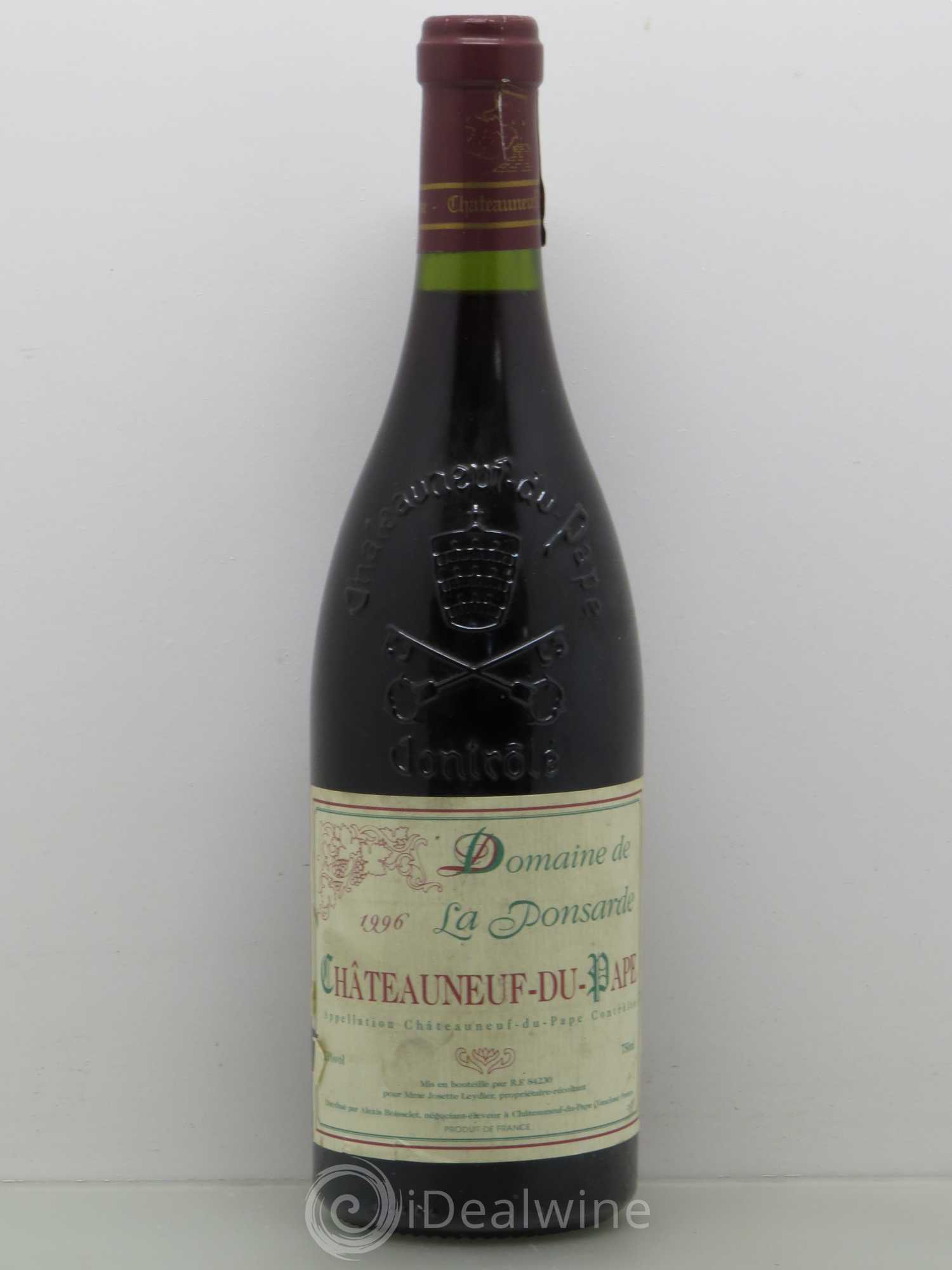 Châteauneuf-du-Pape Domaine De La Ponsarde 1996 - Posten von 1 Flasche - 0
