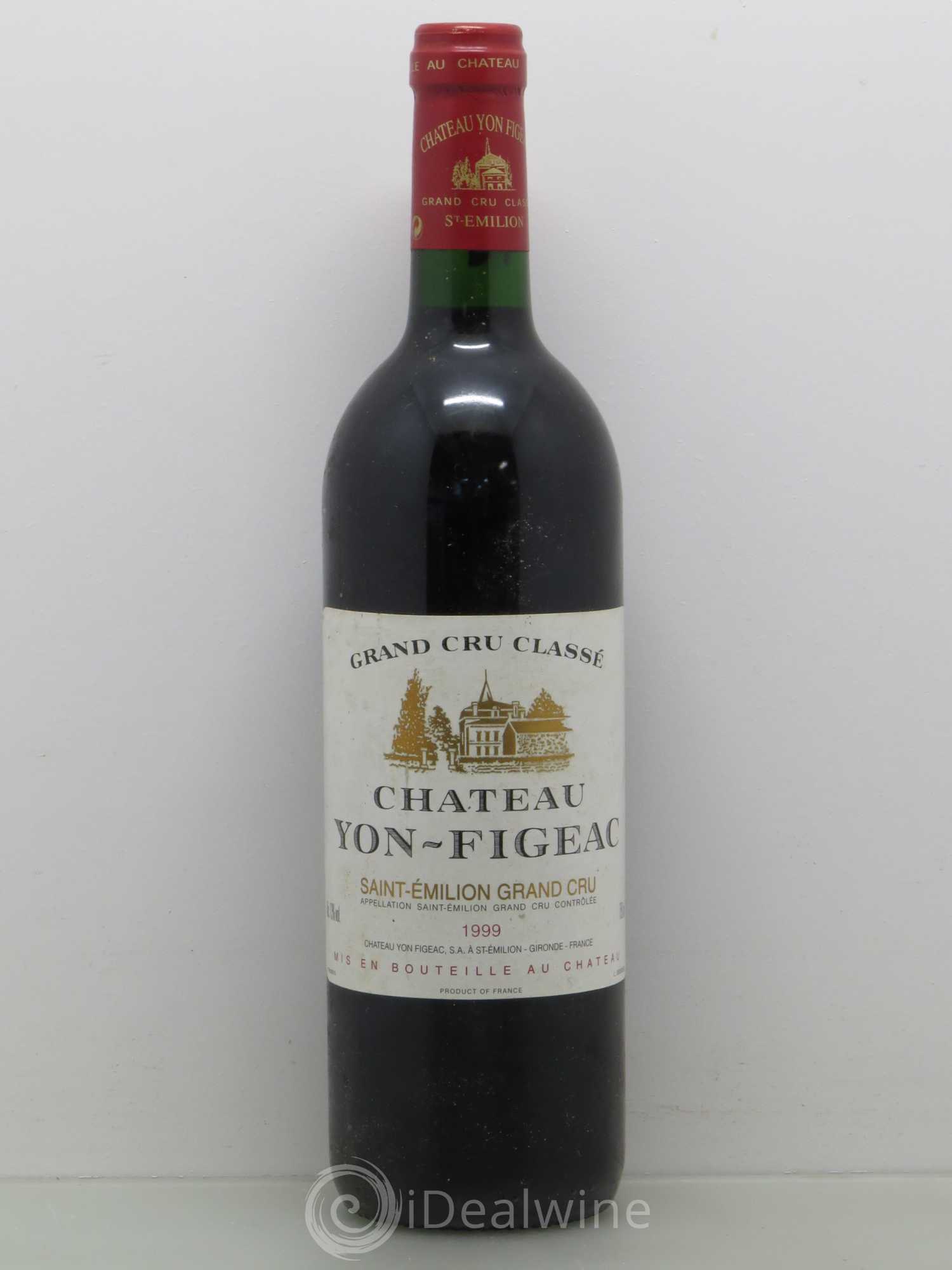 Château Yon Figeac Grand Cru Classé 1999 - Lot de 1 bouteille - 0