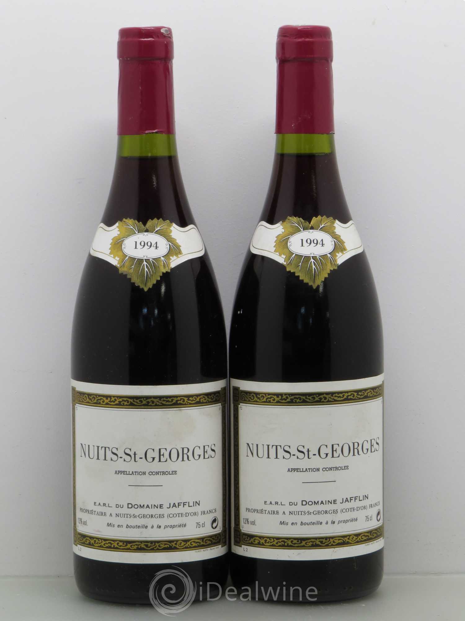 Nuits-Saint-Georges Domaine Jafflin 1994 - Lot de 5 bouteilles - 2