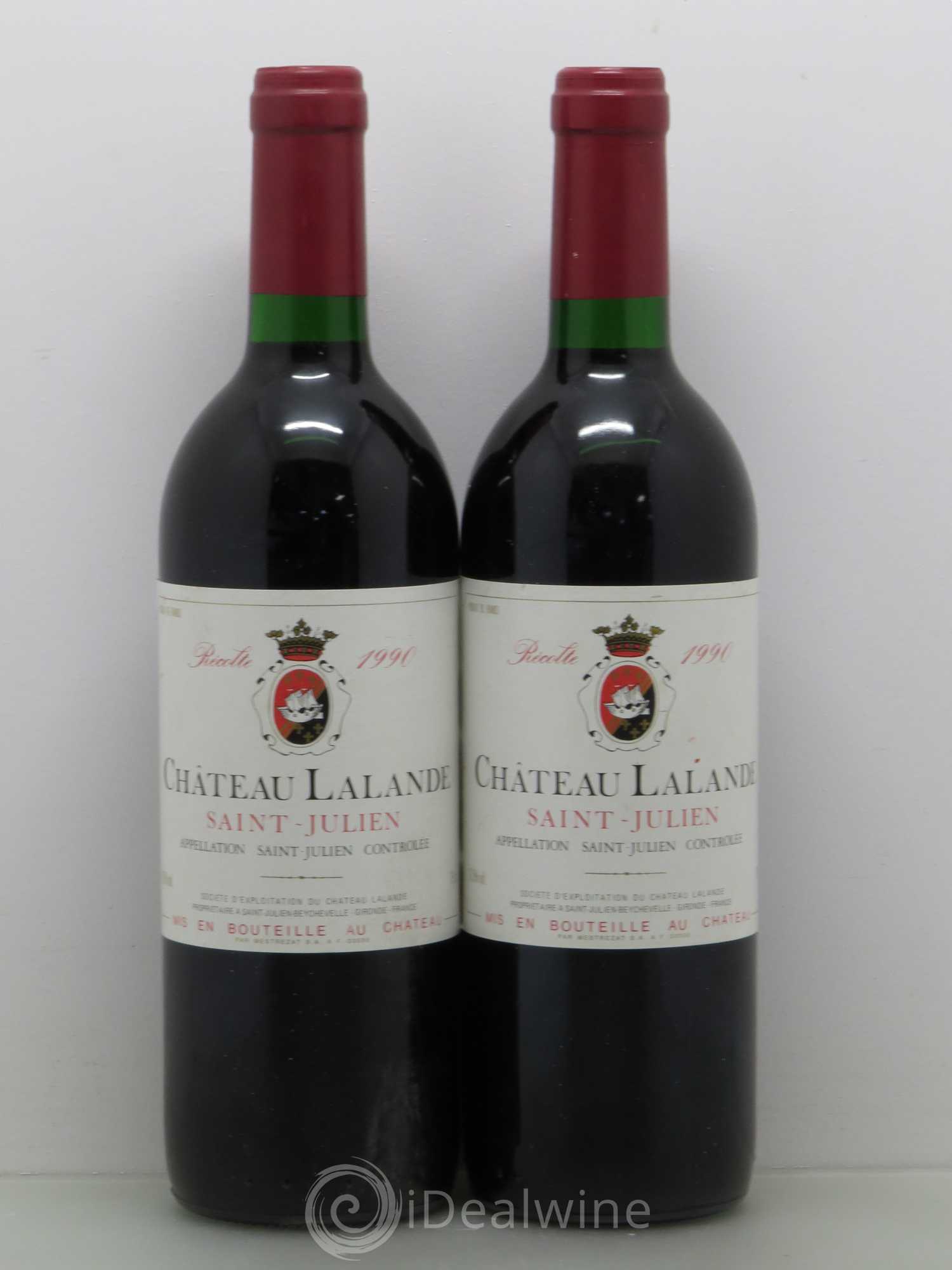 Saint-Julien Château Lalande 1990 - Lot de 5 bouteilles - 2