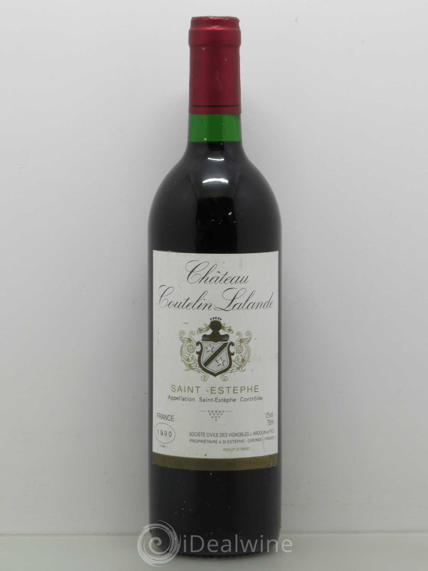 Saint-Estèphe Château Coutelin 1990 - Posten von 1 Flasche - 0