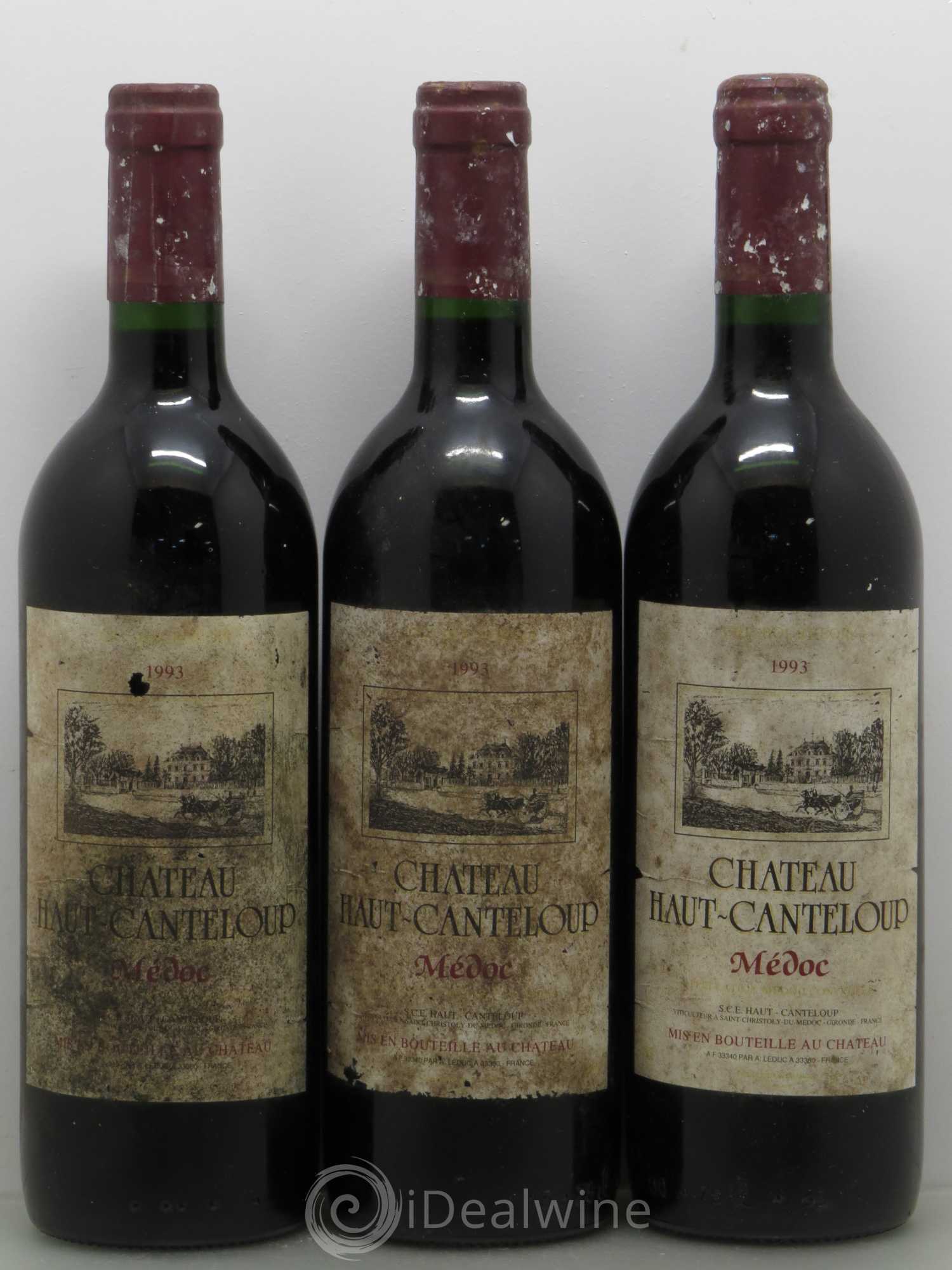Château Haut Canteloup Cru Bourgeois (sans prix de réserve) 1993 - Lot de 9 bouteilles - 1