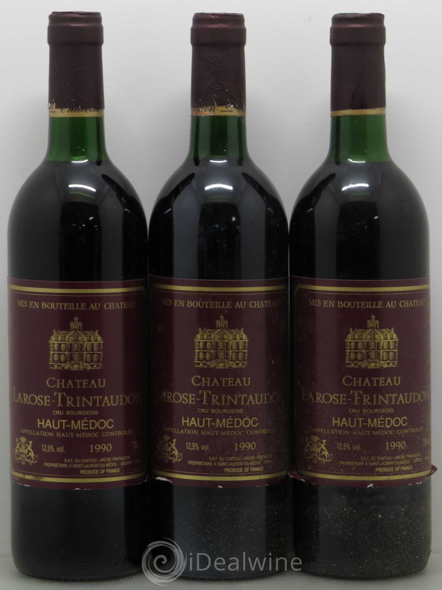 Bordeaux Trintaudon Haut Medoc (sans prix de reserve) 1990 - Posten von 12 Flaschen - 2