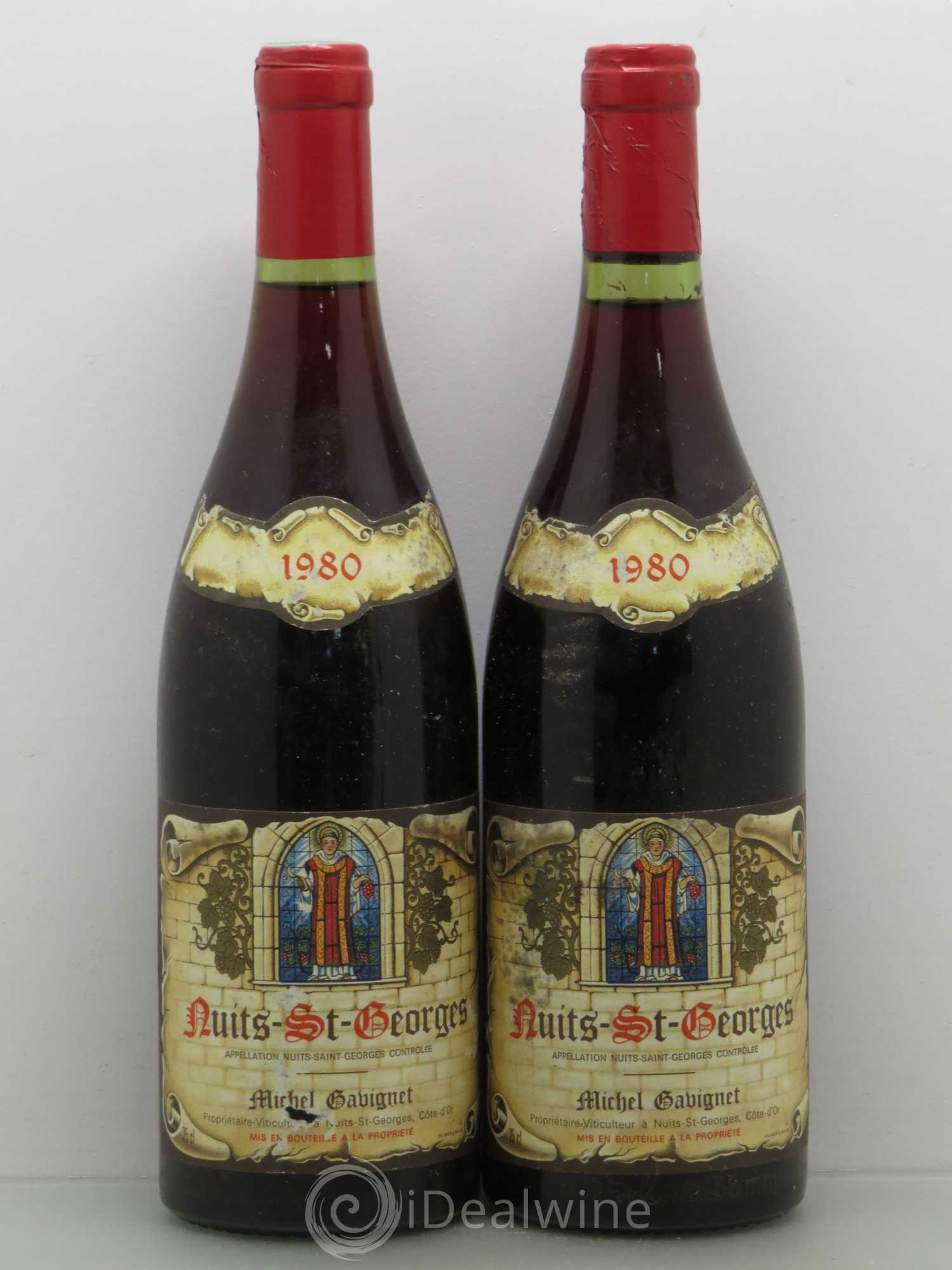 Nuits-Saint-Georges Michel Gavignet 1980 - Lot de 2 bouteilles - 0