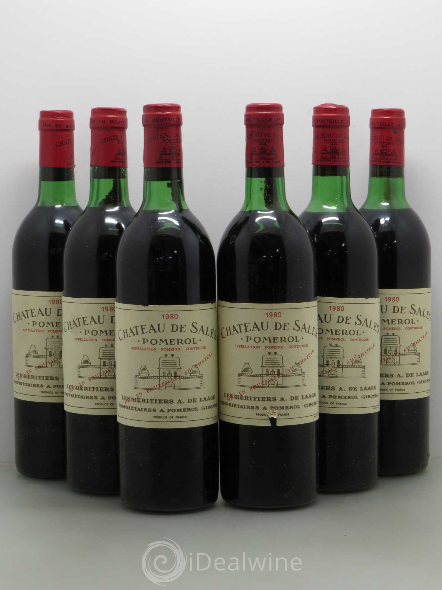 Château de Sales 1980 - Lot de 6 bouteilles - 0