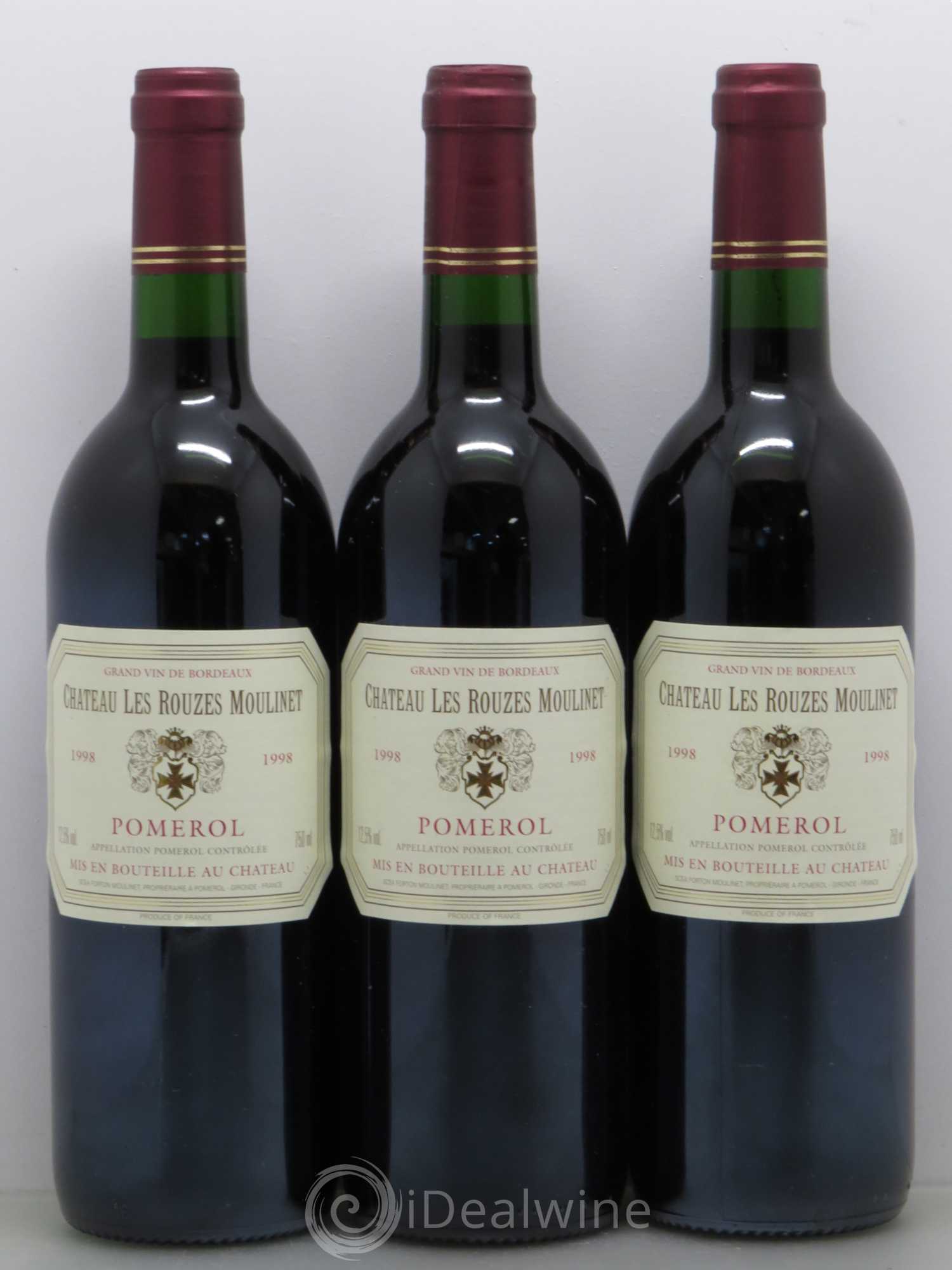 Pomerol Château Rouze Moulinet 1998 - Lot de 12 bouteilles - 4