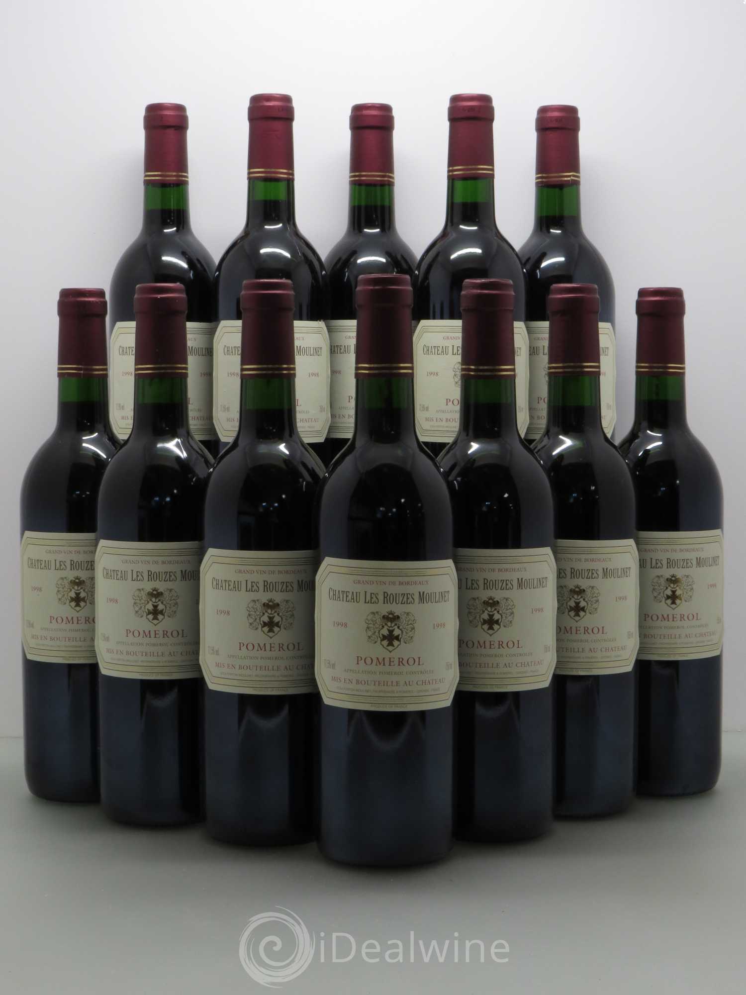 Pomerol Château Rouze Moulinet 1998 - Lot de 12 bouteilles - 0