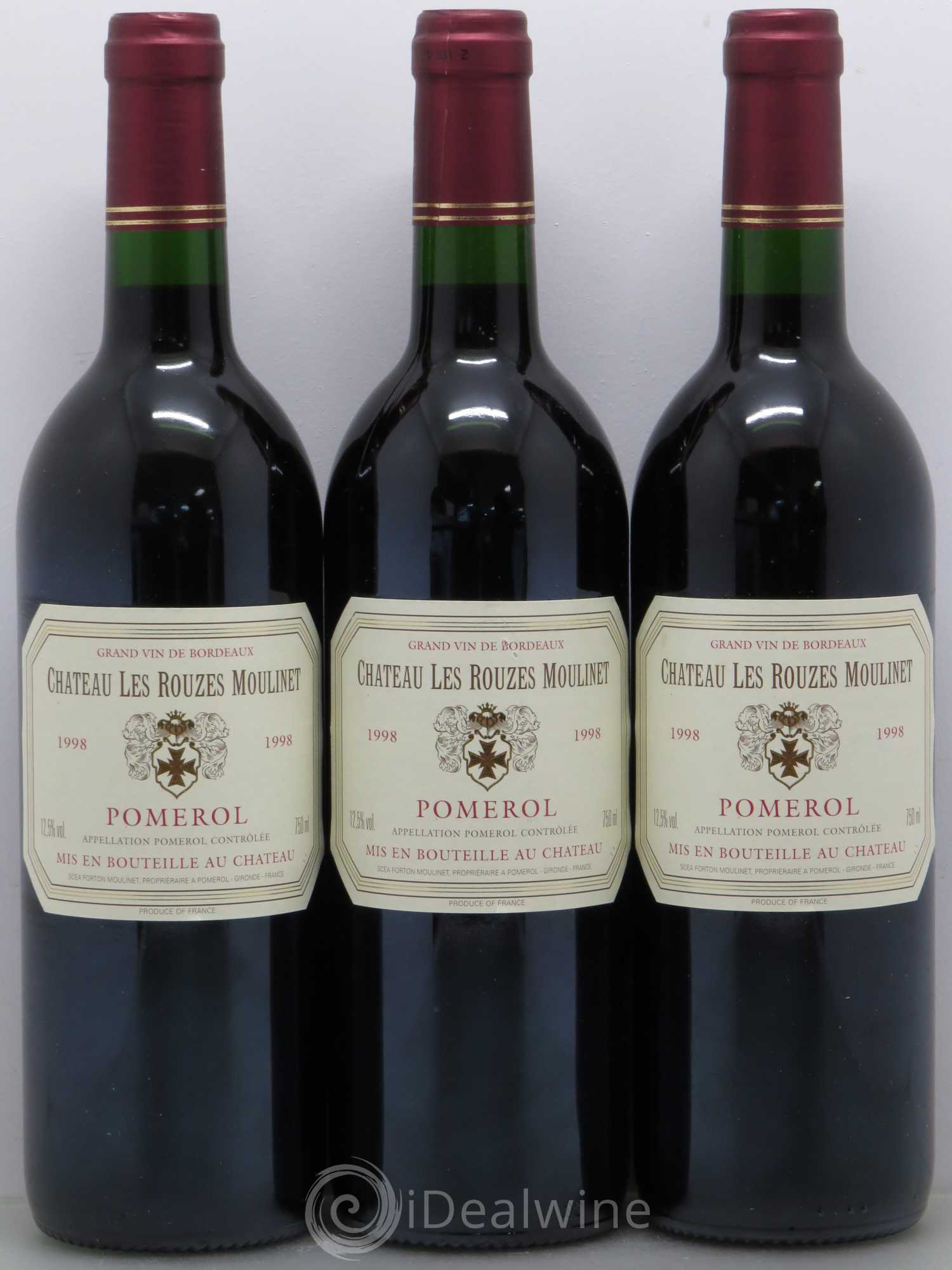 Pomerol Château Rouze Moulinet 1998 - Lot de 12 bouteilles - 4