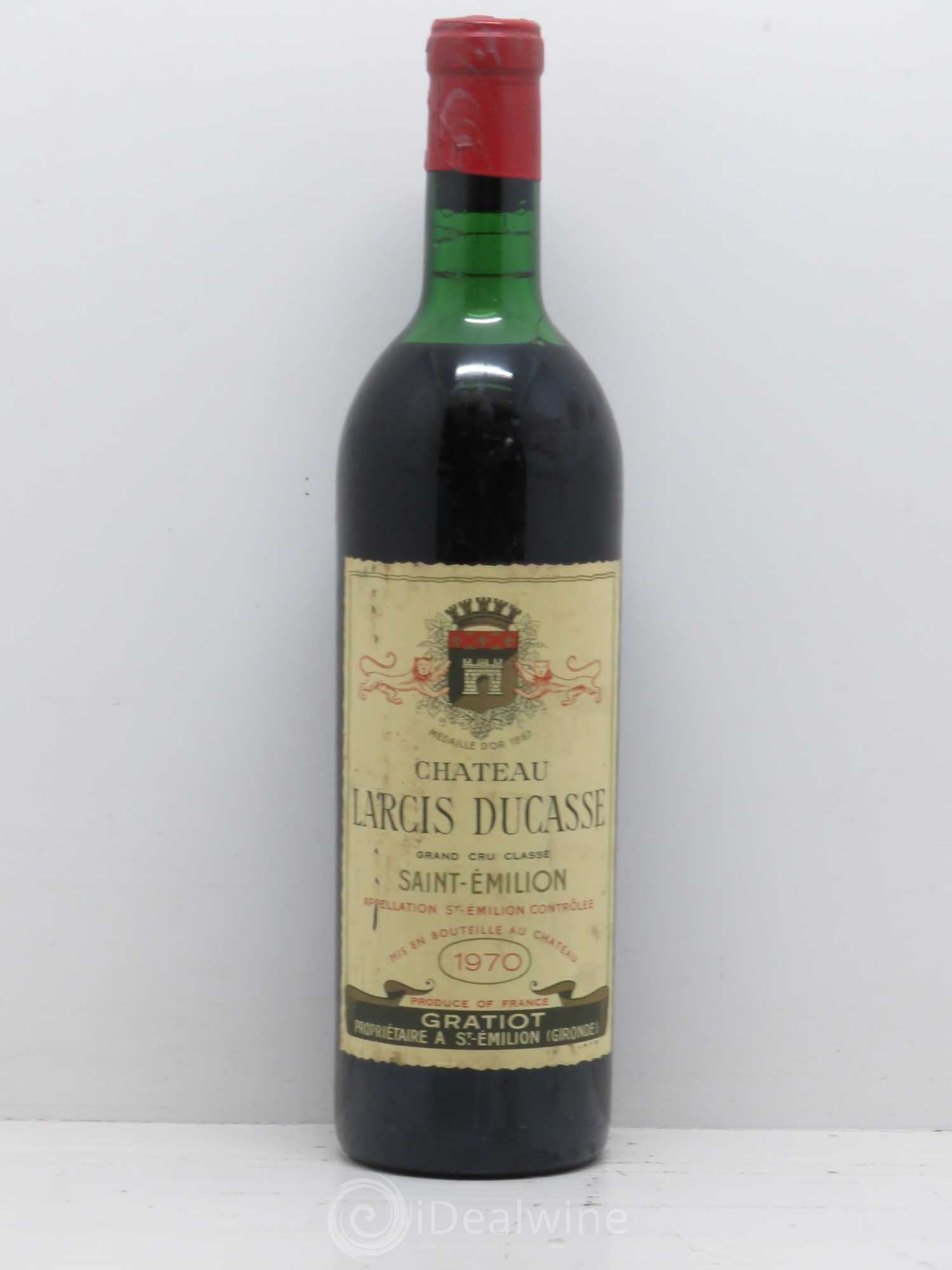 Château Larcis Ducasse 1er Grand Cru Classé B 1970 - Lot de 1 bouteille - 0