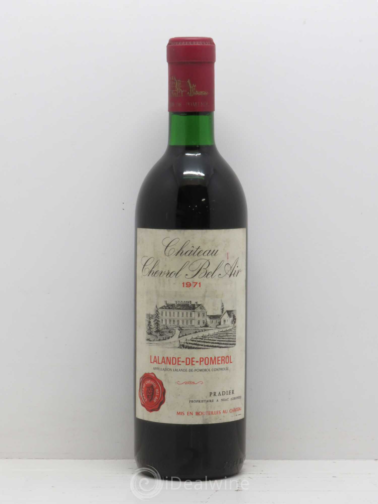 Bordeaux Château Chevrol Bel Air Lalande De Pomerol 1971 - Posten von 1 Flasche - 0