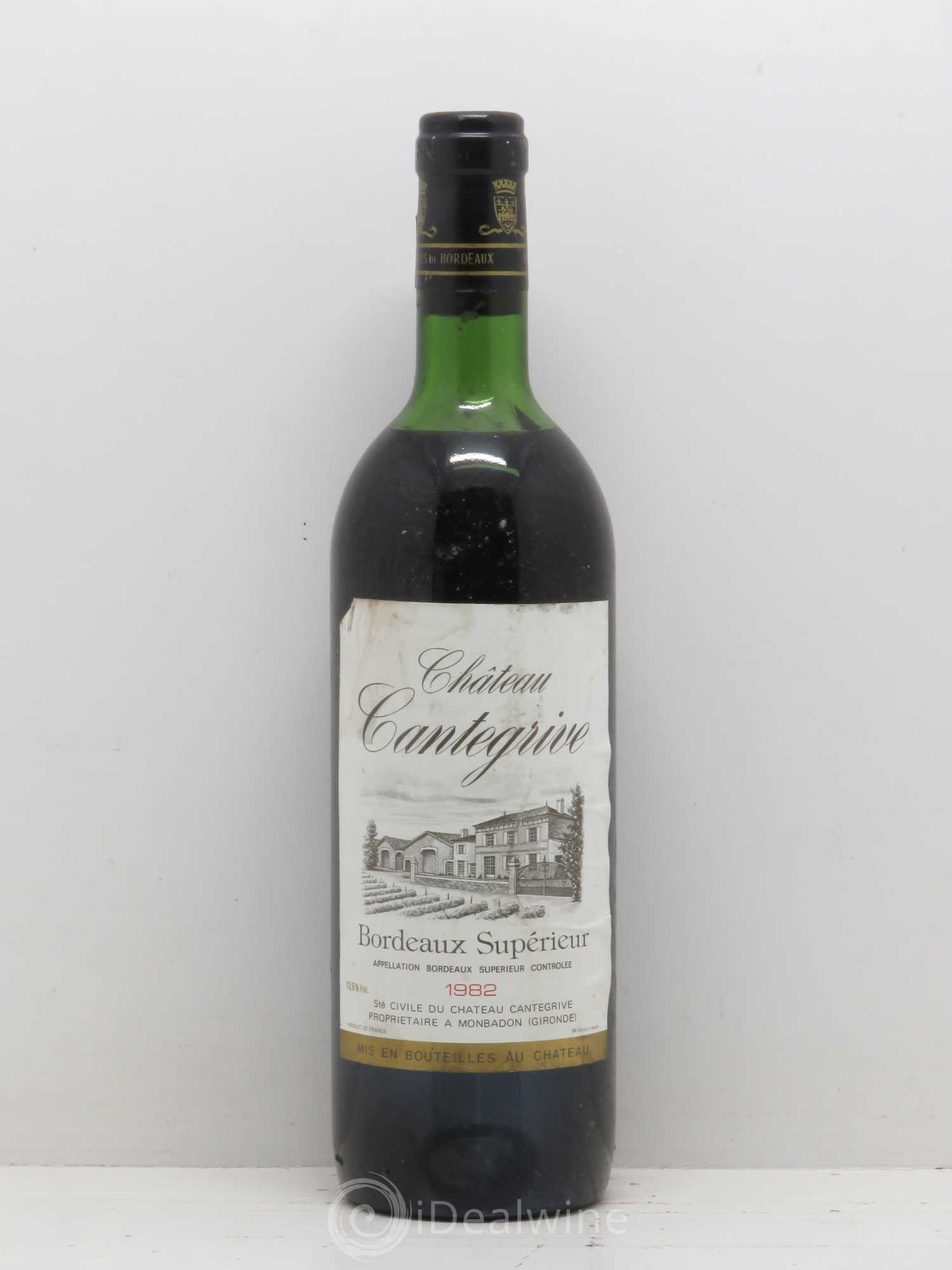 Bordeaux Château Cantegrive 1982 - Posten von 1 Flasche - 0