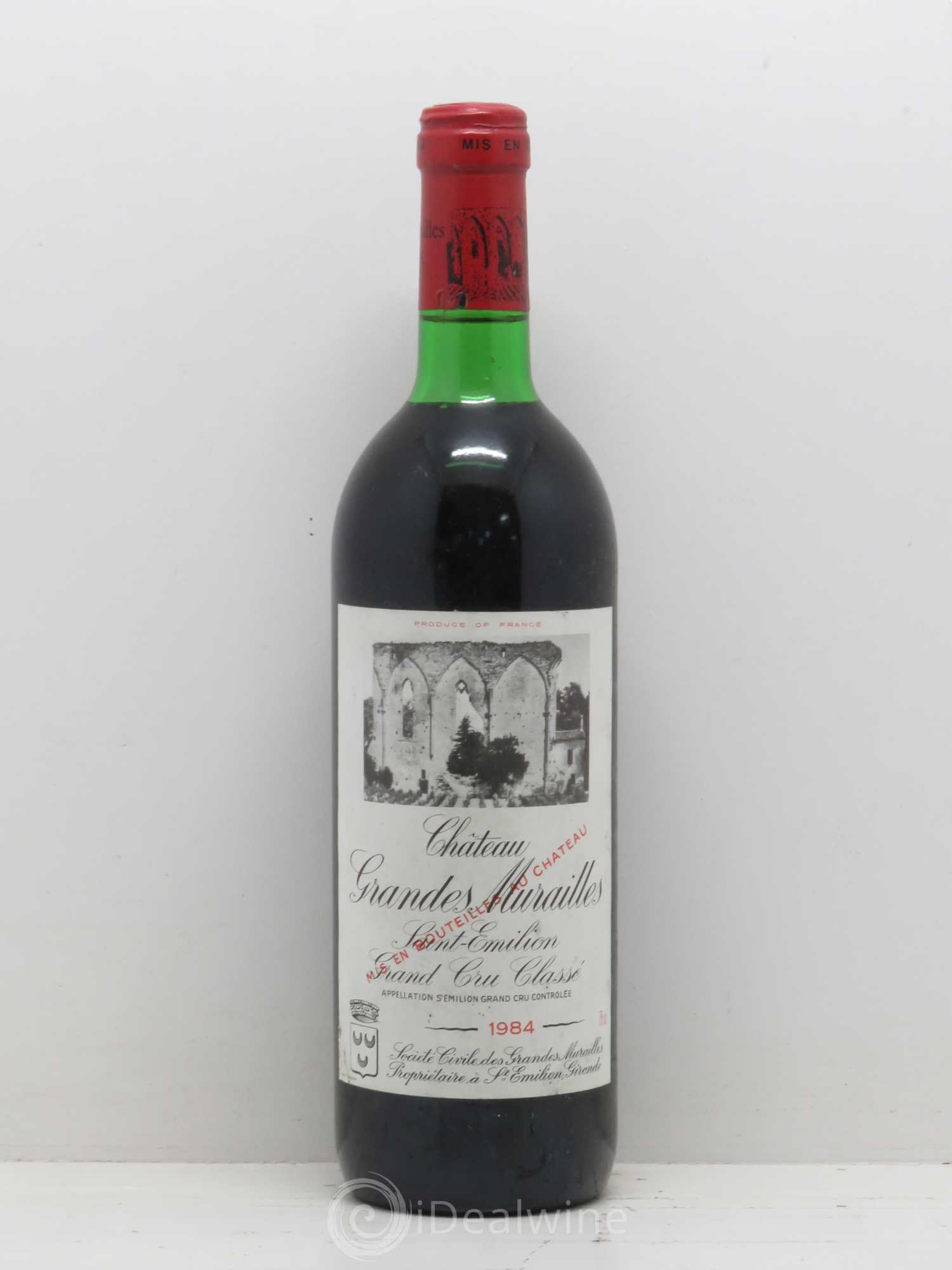 Château les Grandes Murailles Grand Cru Classé 1984 - Lot de 1 bouteille - 0