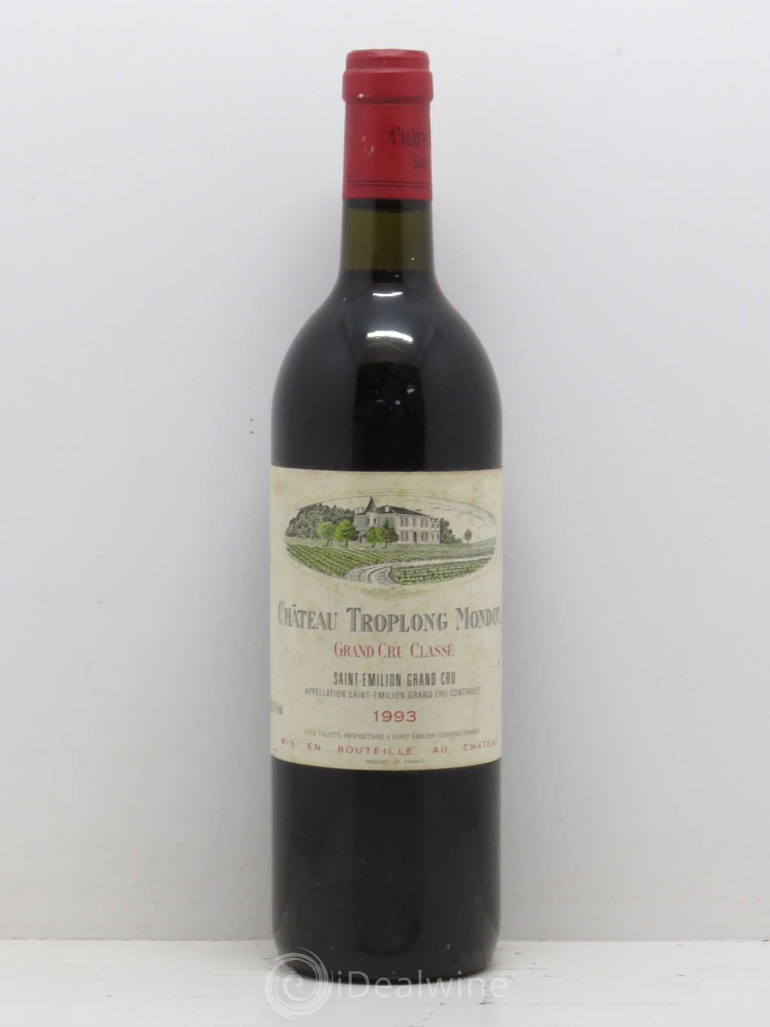 Château Troplong Mondot 1er Grand Cru Classé B 1993 - Lot de 1 bouteille - 0