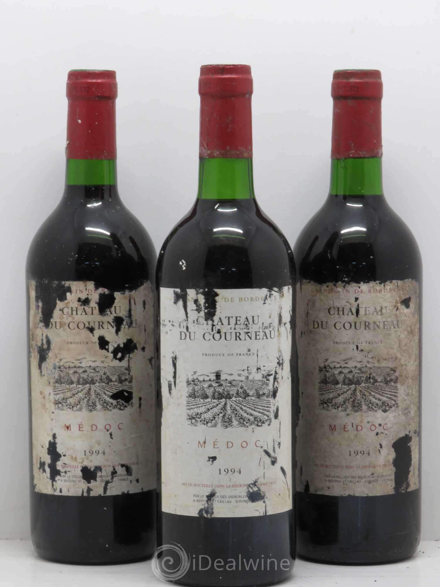 Saint-Émilion Château Du Courneau (sans prix de réserve) 1994 - Posten von 3 Flaschen - 0