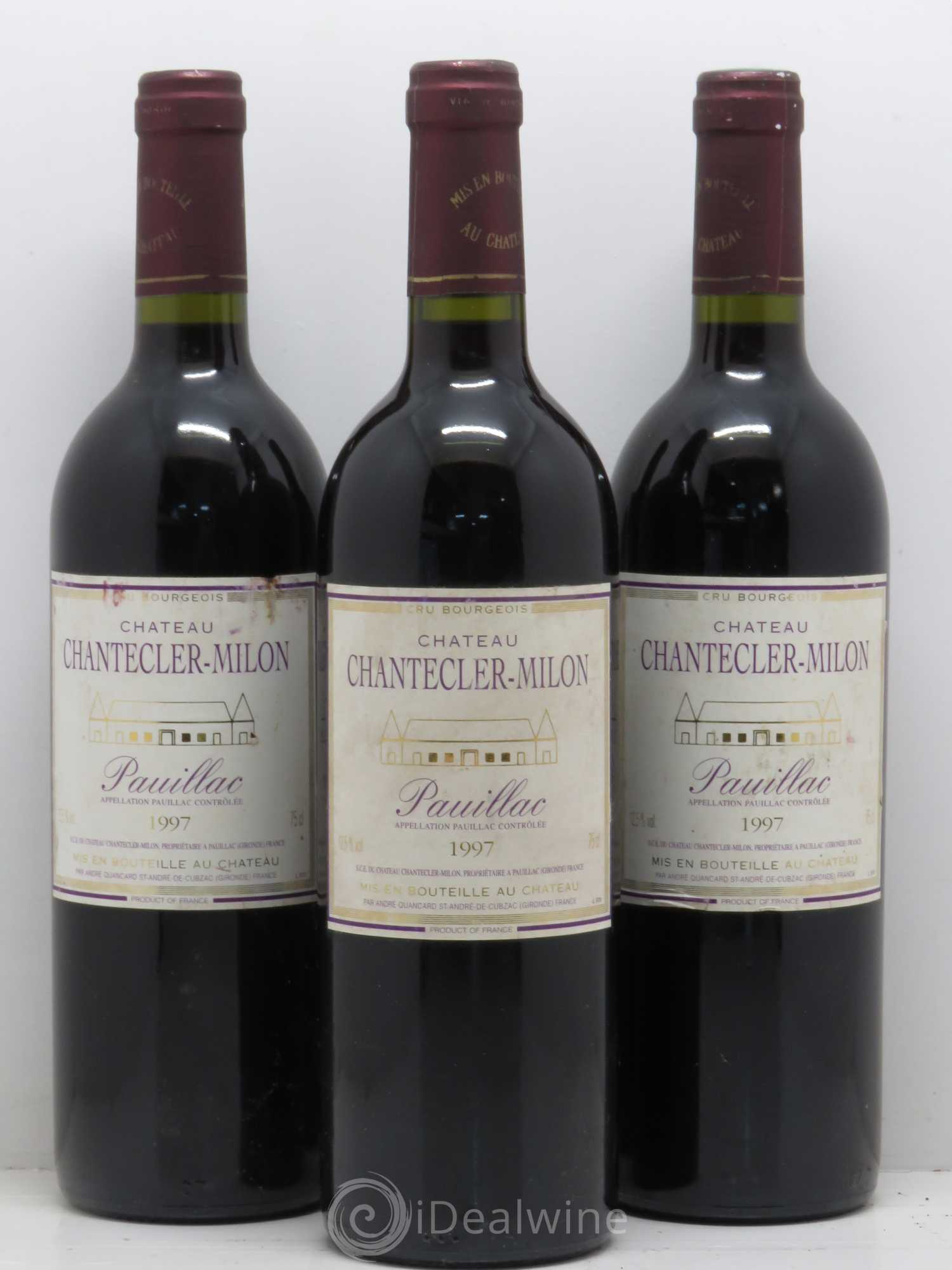 Pauillac Château Chantelecler Milon 1997 - Posten von 5 Flaschen - 1
