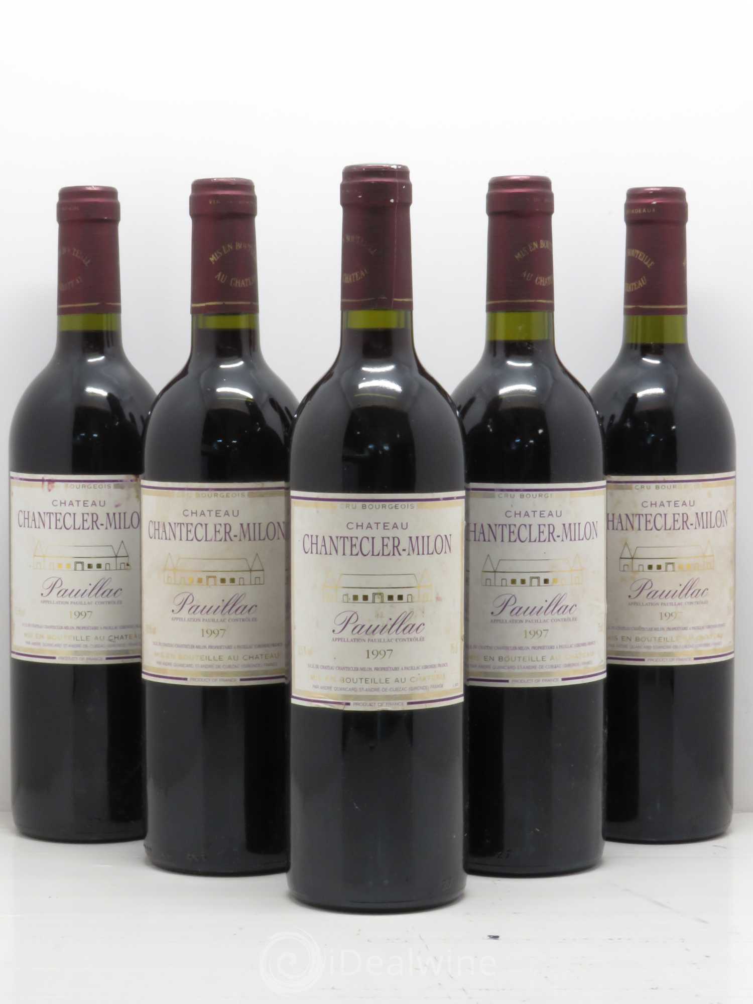 Pauillac Château Chantelecler Milon 1997 - Posten von 5 Flaschen - 0