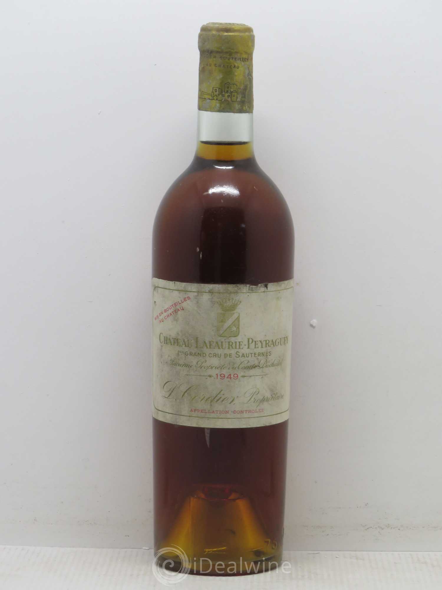 Château Lafaurie-Peyraguey 1er Grand Cru Classé 1949 - Lotto di 1 bottiglia - 0