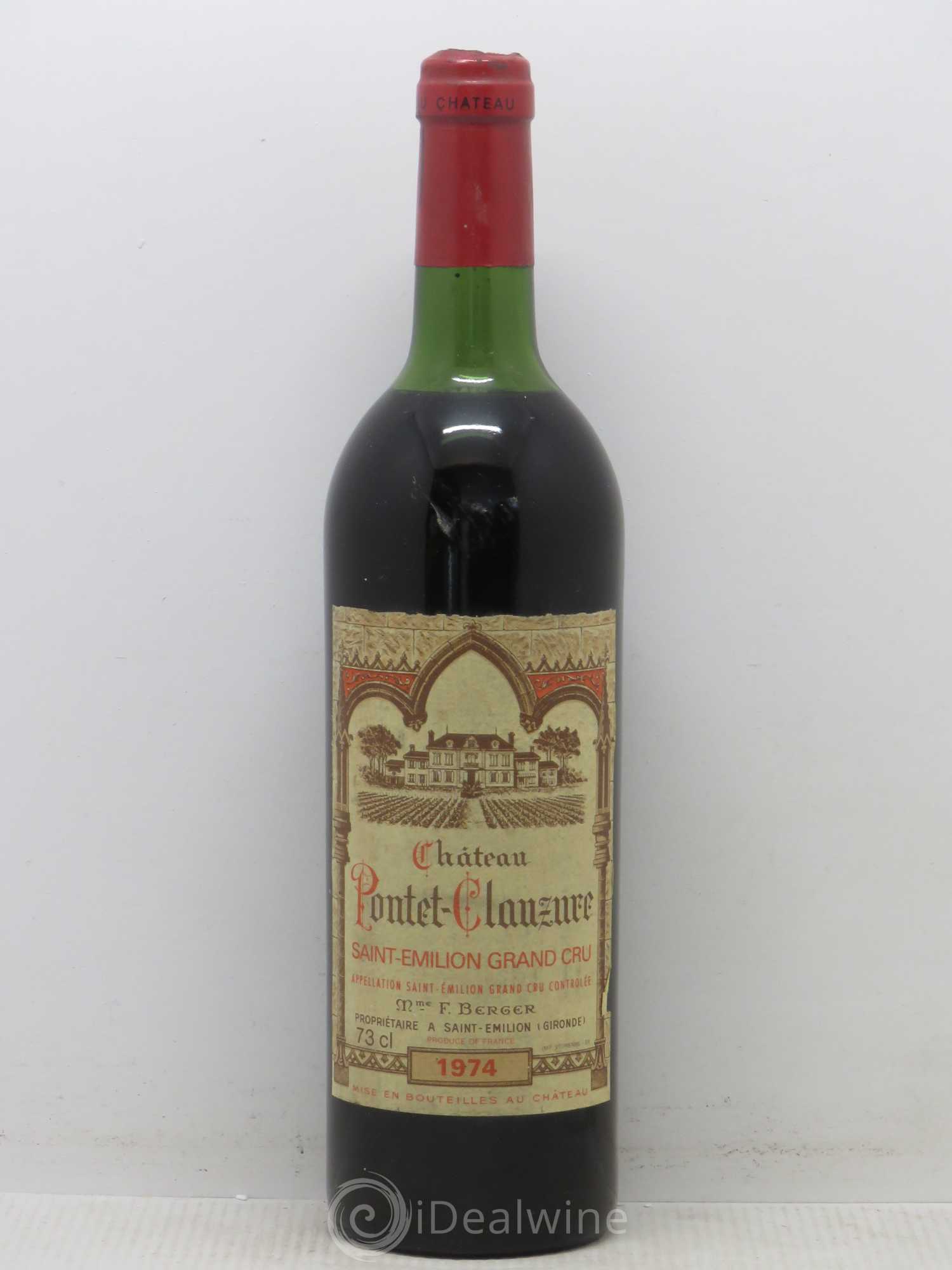 Château Pontet Clauzure 1974 - Lot de 1 bouteille - 0