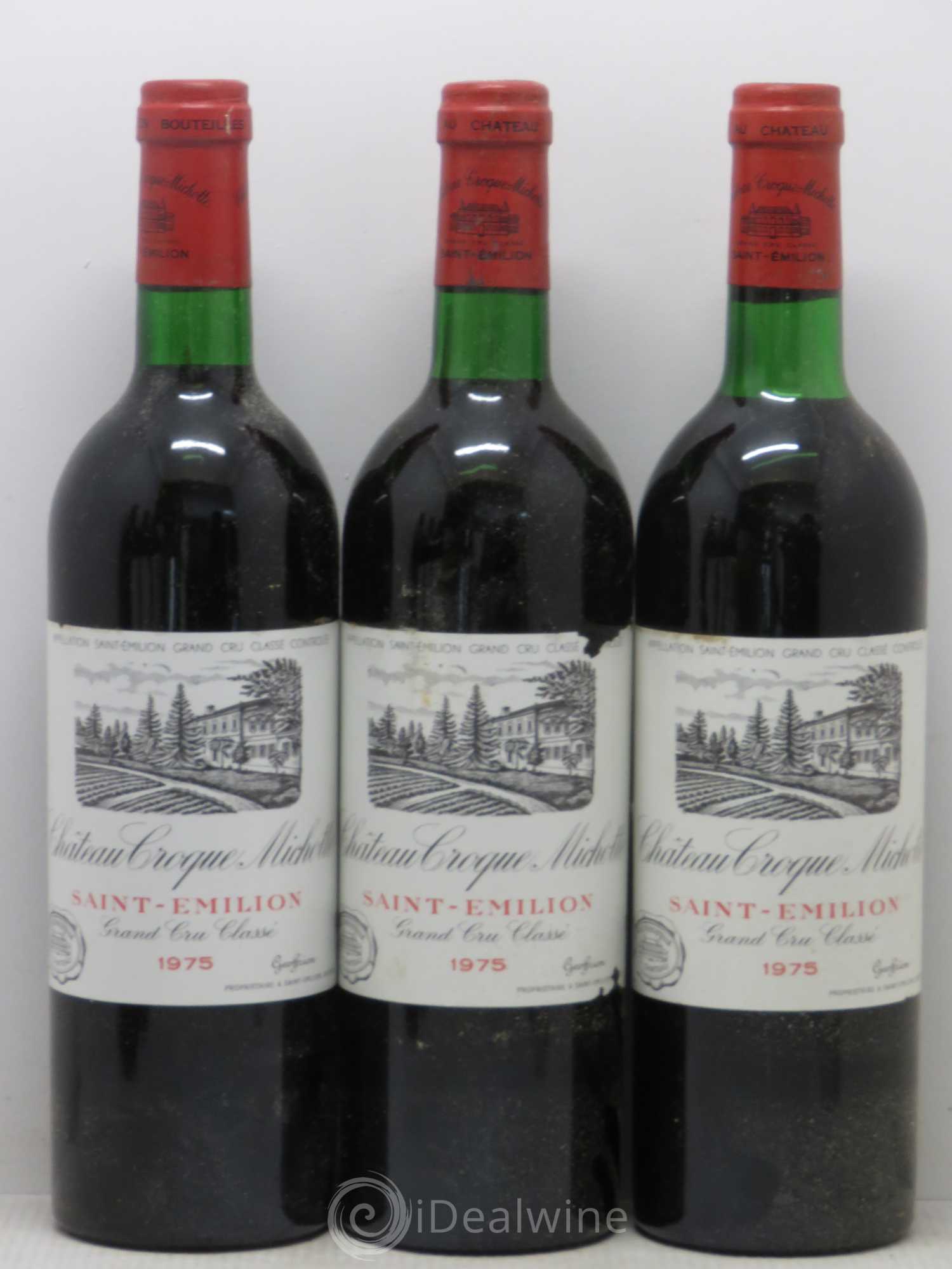 Château Croque Michotte 1975 - Lot de 6 bouteilles - 1