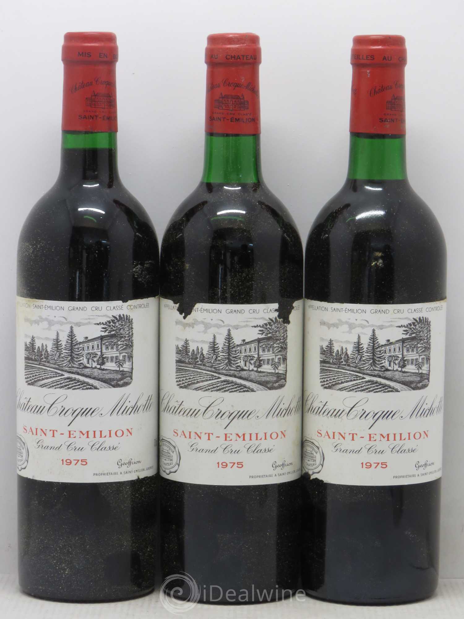 Château Croque Michotte 1975 - Lot de 6 bouteilles - 2