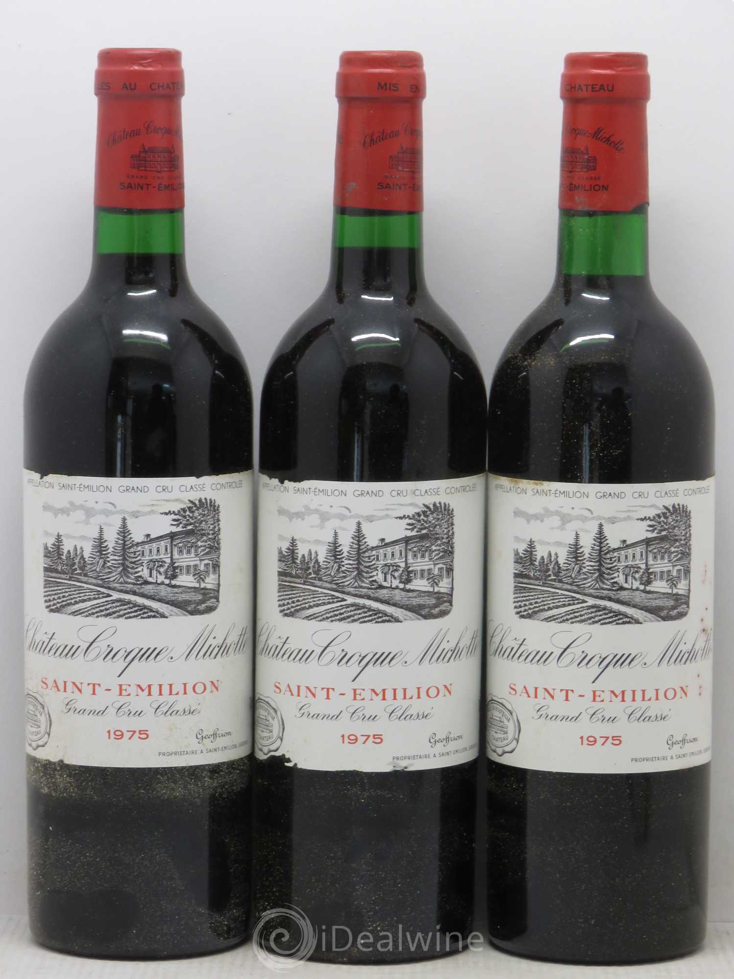 Château Croque Michotte 1975 - Lot de 6 bouteilles - 1