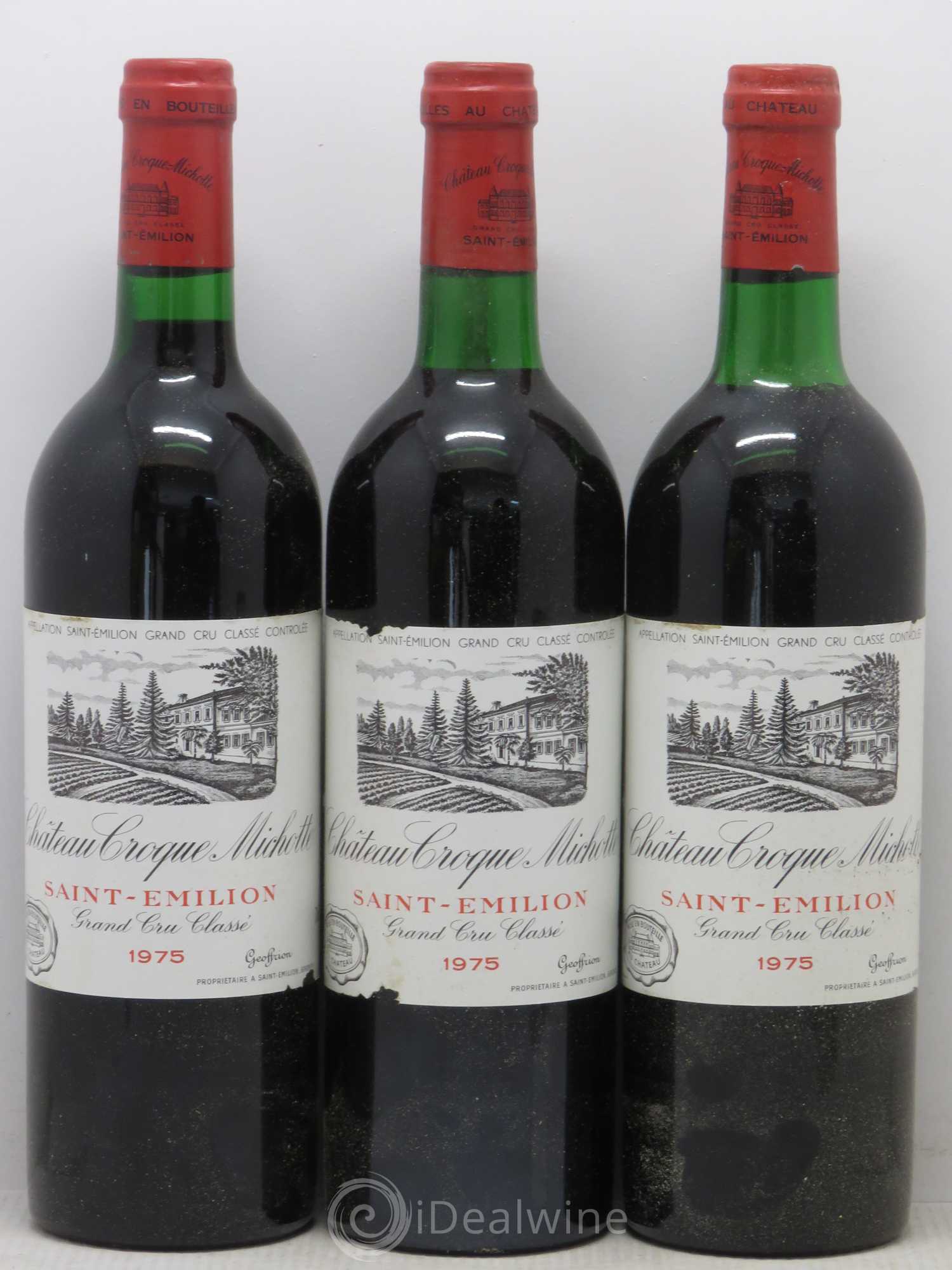 Château Croque Michotte 1975 - Lot de 6 bouteilles - 2