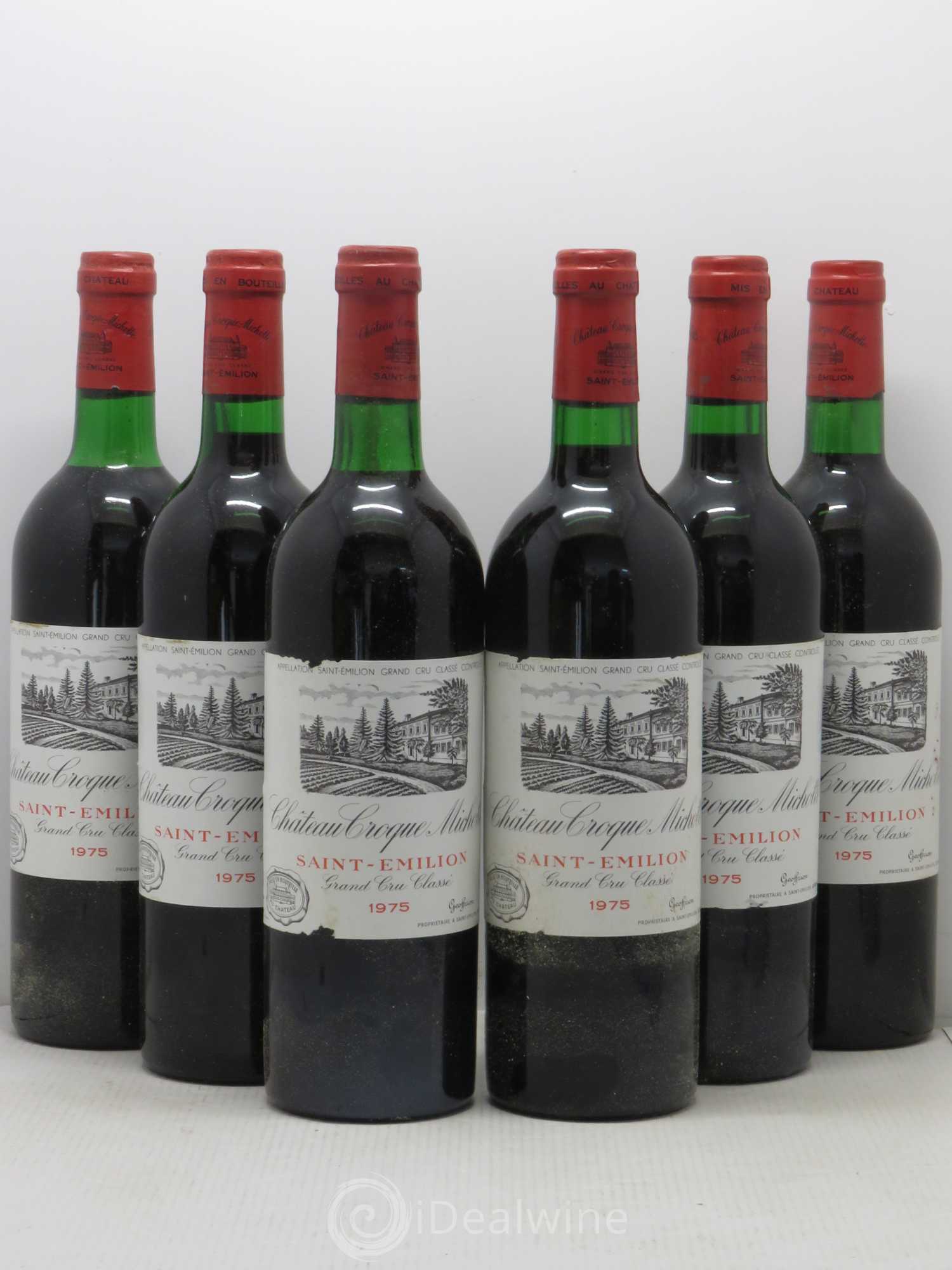 Château Croque Michotte 1975 - Lot de 6 bouteilles - 0
