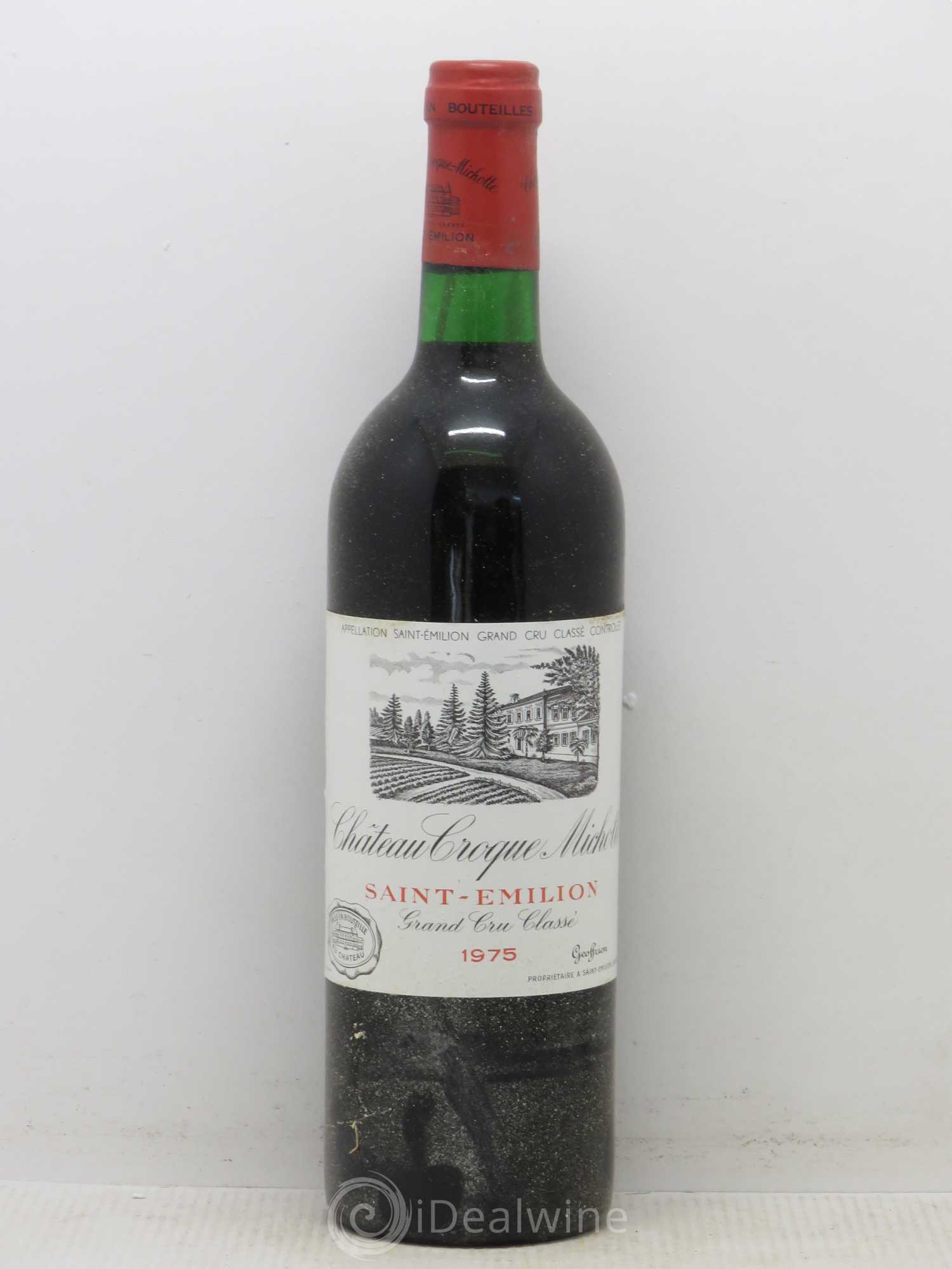 Château Croque Michotte 1975 - Lot de 1 bouteille - 0