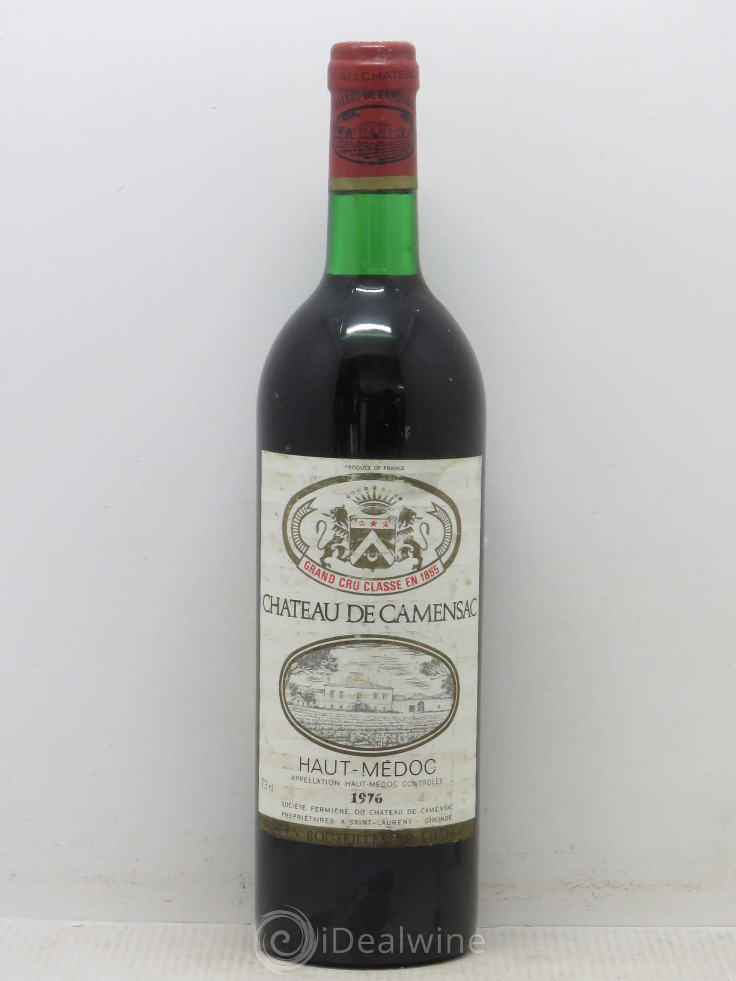 Château Camensac 5ème Grand Cru Classé 1976 - Lot de 1 bouteille - 0