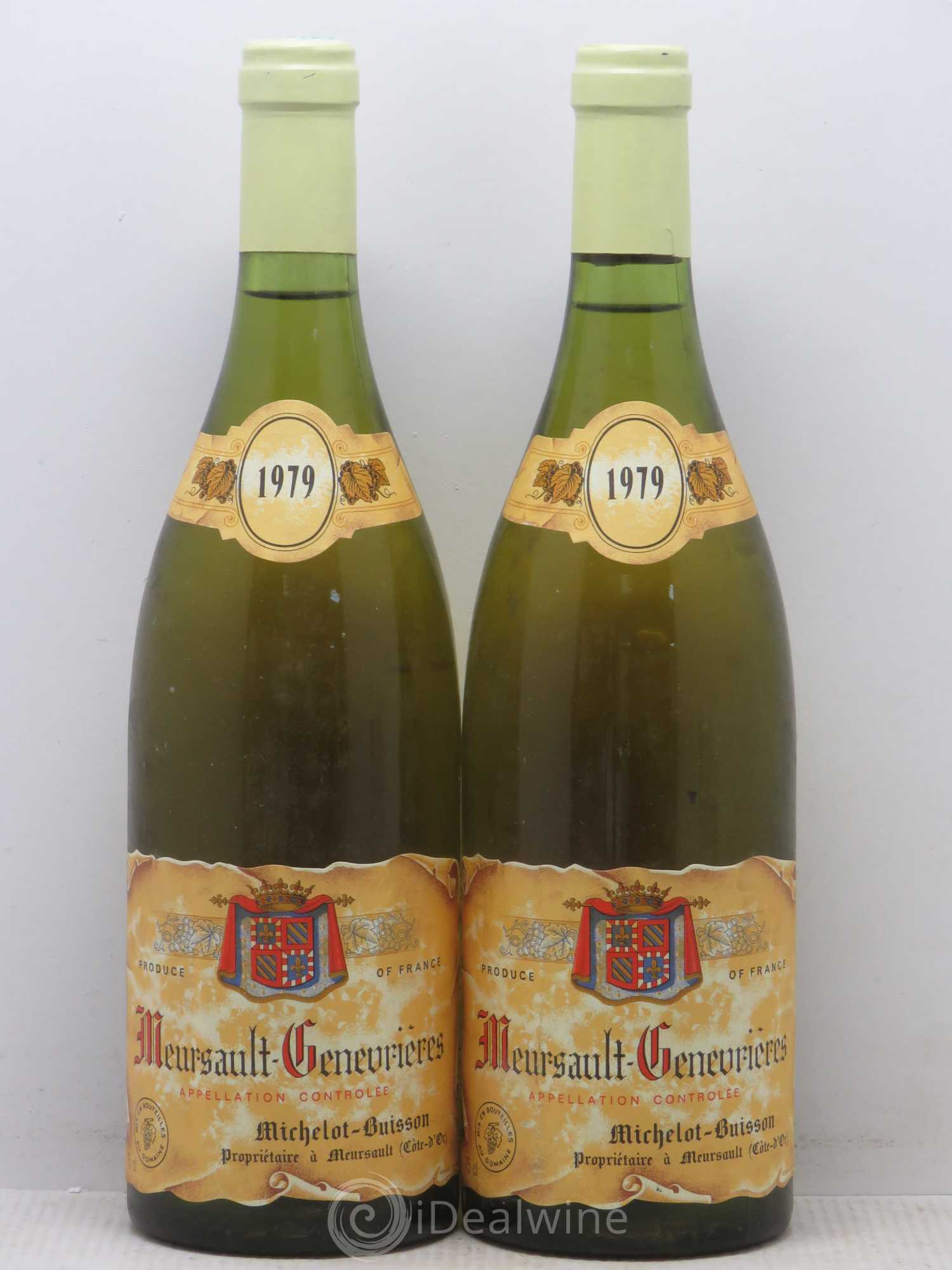 Meursault Genevrieres Michelot Buisson 1979 - Posten von 2 Flaschen - 0