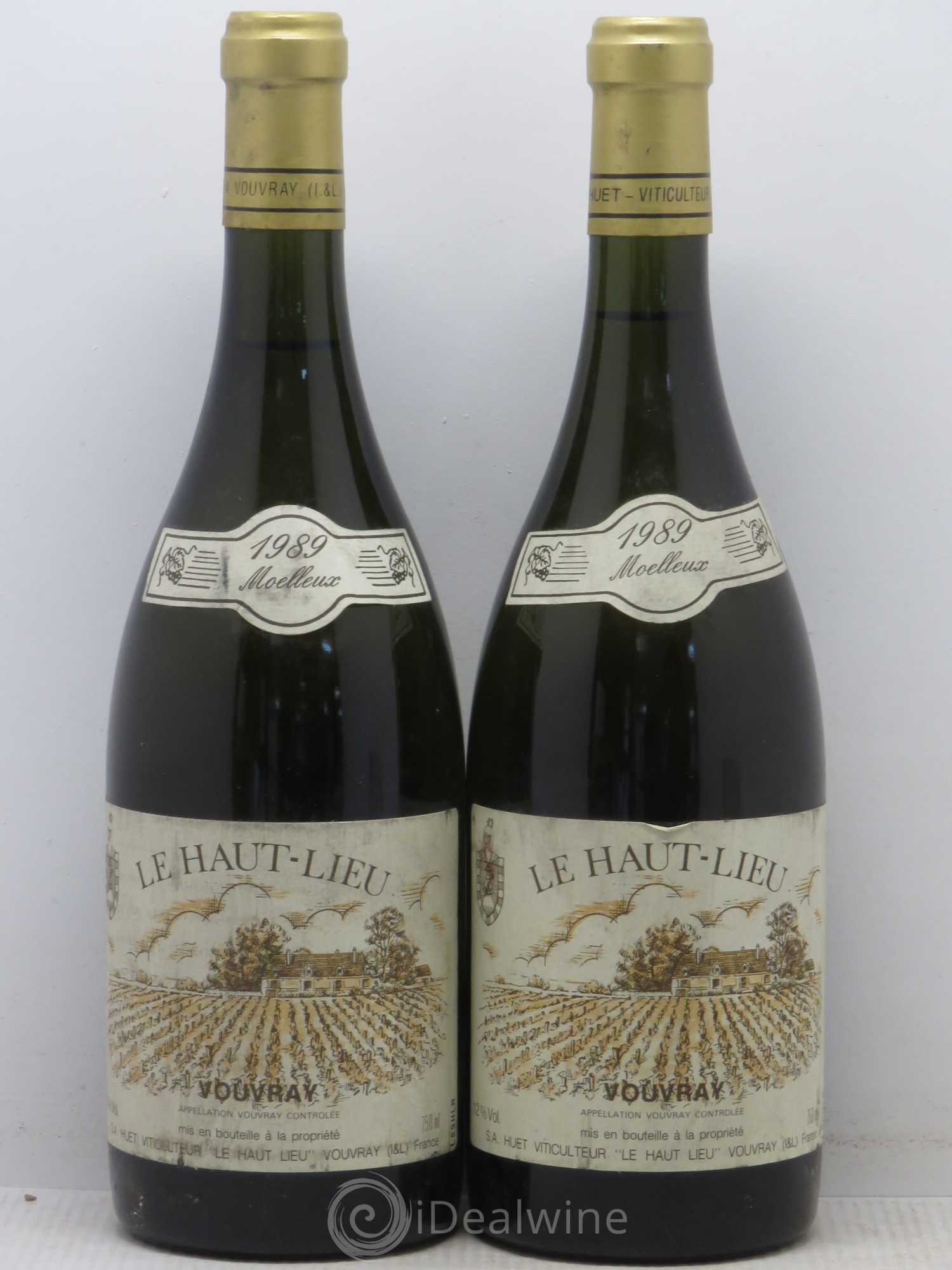 Vouvray Le Haut-Lieu Moelleux Domaine Huet 1989 - Lotto di 2 bottiglie - 0