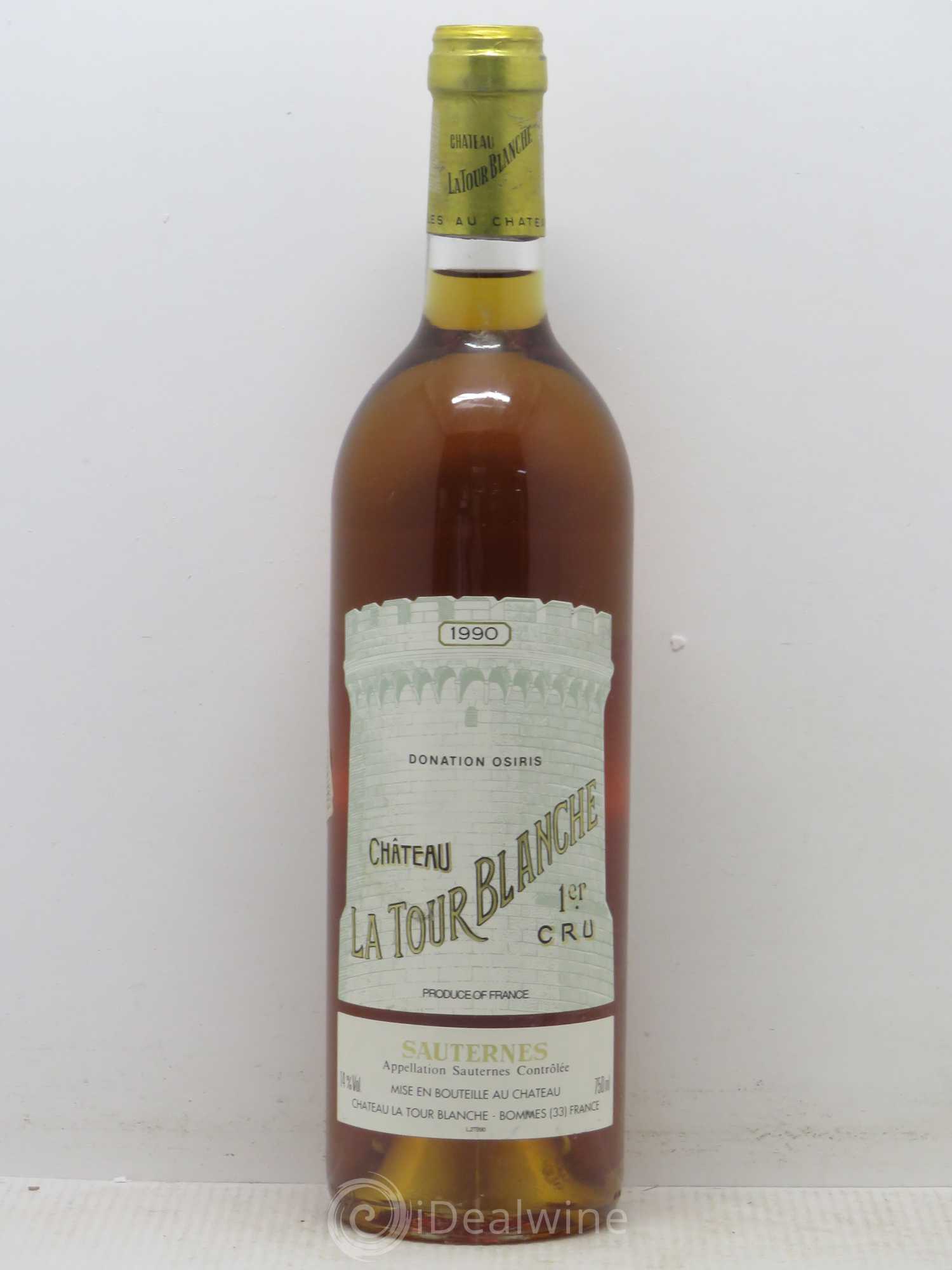 Château la Tour Blanche 1er Grand Cru Classé 1990 - Lot de 1 bouteille - 0