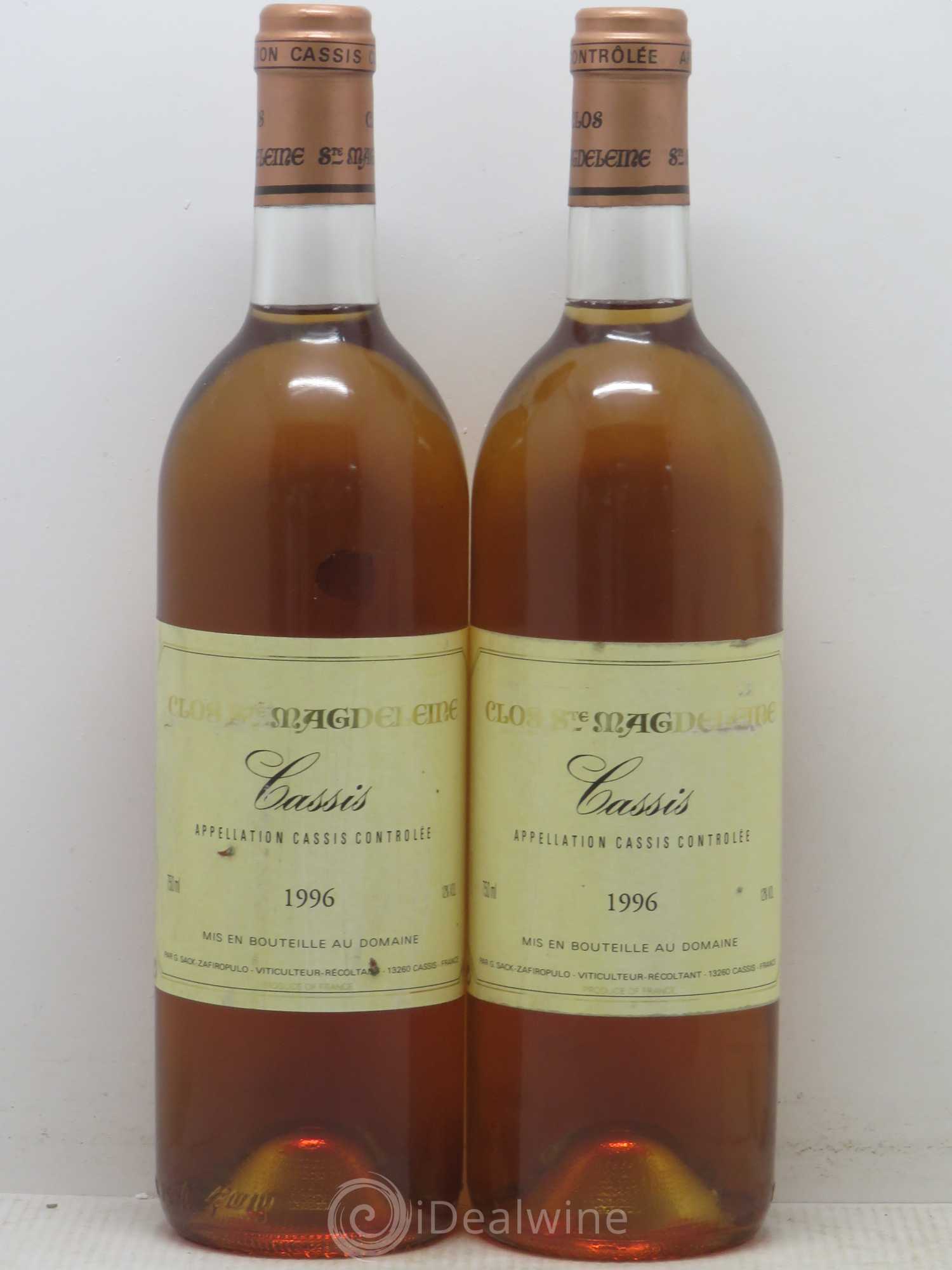 Cassis Clos Saint Magdeleine 1996 - Posten von 2 Flaschen - 0