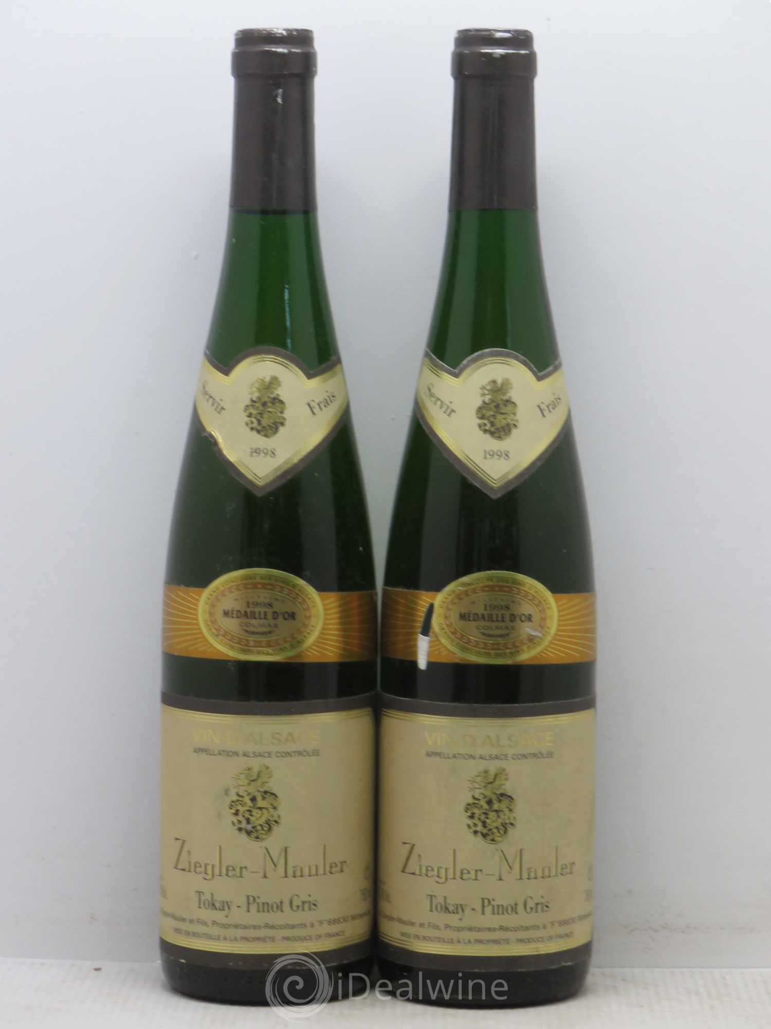 Pinot Gris Ziegler Mauler 1998 - Posten von 2 Flaschen - 0