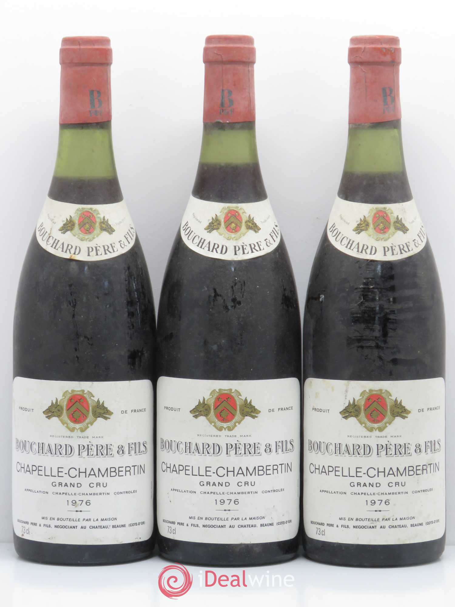 Chapelle-Chambertin Grand Cru Bouchard Père & Fils 1976 - Lot de 6 bouteilles - 1
