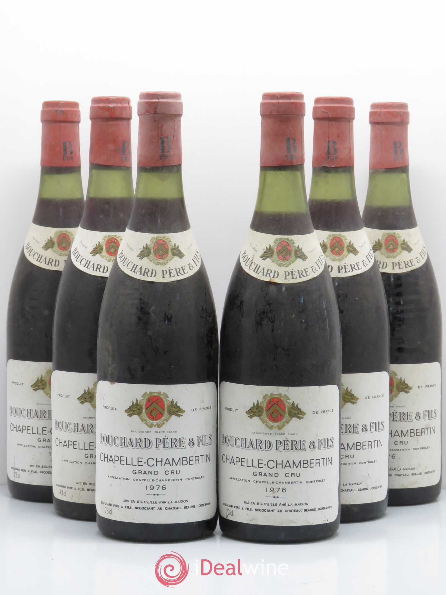 Chapelle-Chambertin Grand Cru Bouchard Père & Fils 1976 - Lot de 6 bouteilles - 0