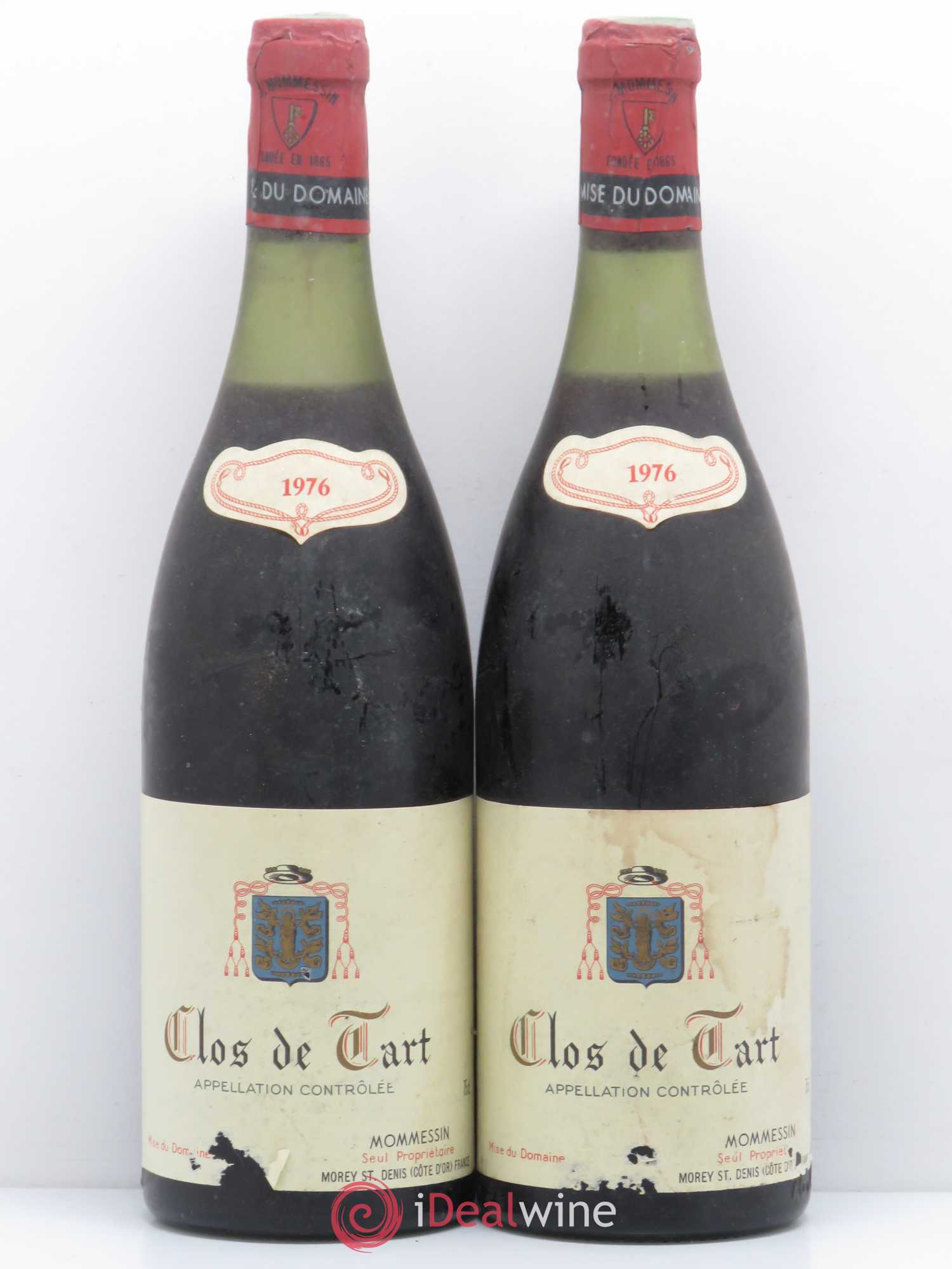 Clos de Tart Grand Cru Clos de Tart 1976 - Lot de 2 bouteilles - 0