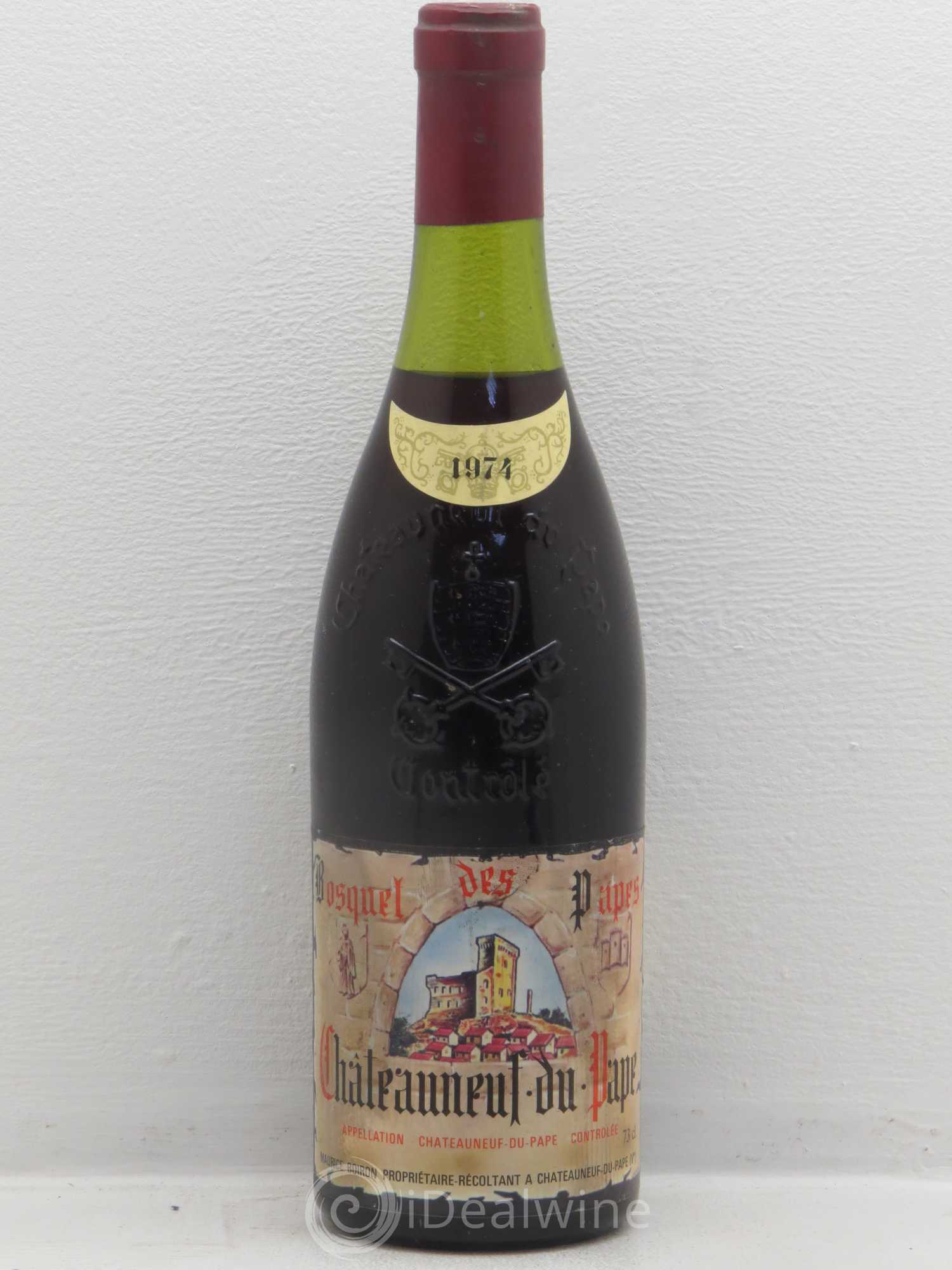 Châteauneuf-du-Pape Bosquet Des Papes Maurice Boiron 1974 - Posten von 1 Flasche - 0