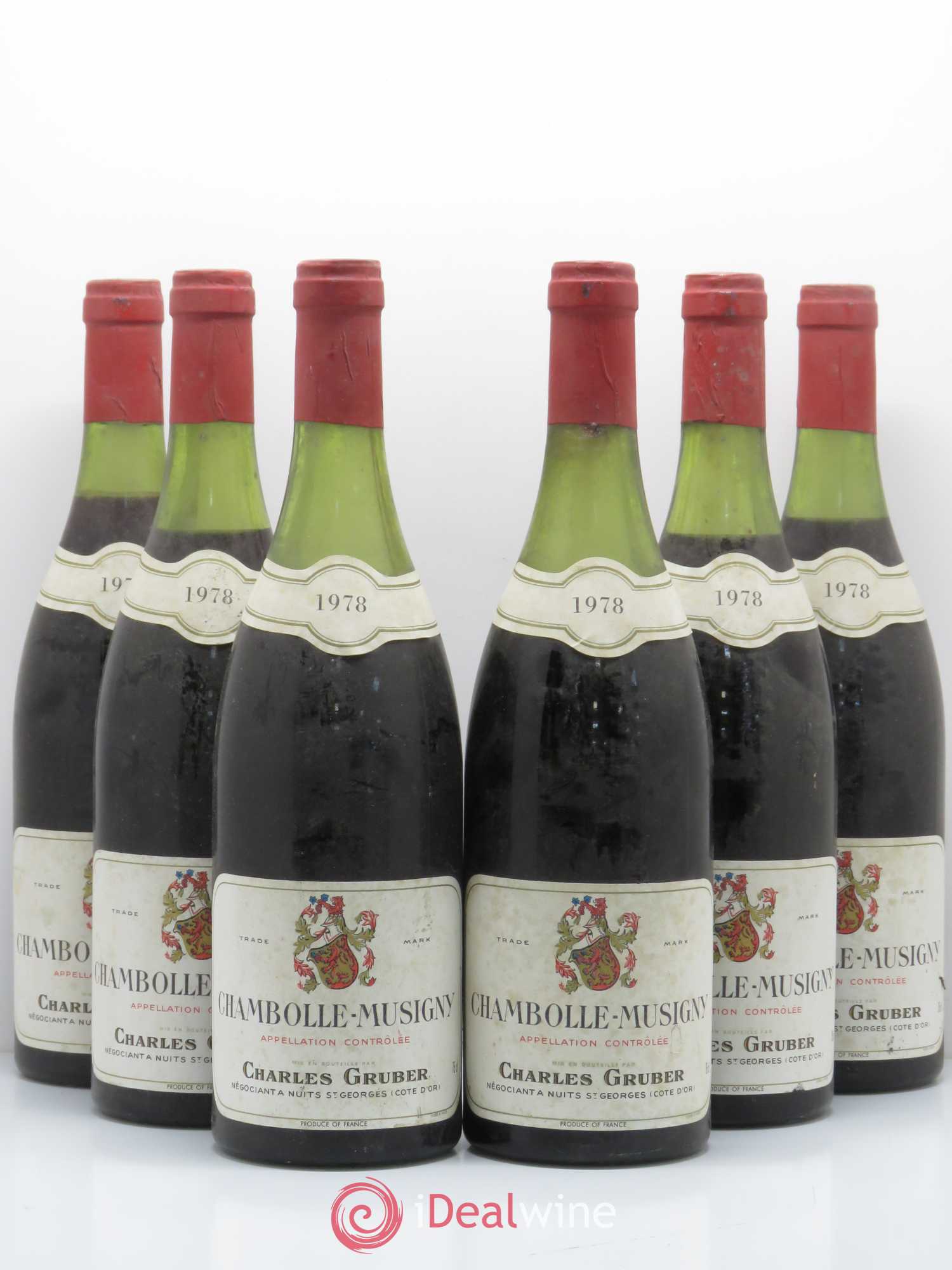 Chambolle-Musigny Charles Gruber 1978 - Posten von 6 Flaschen - 0
