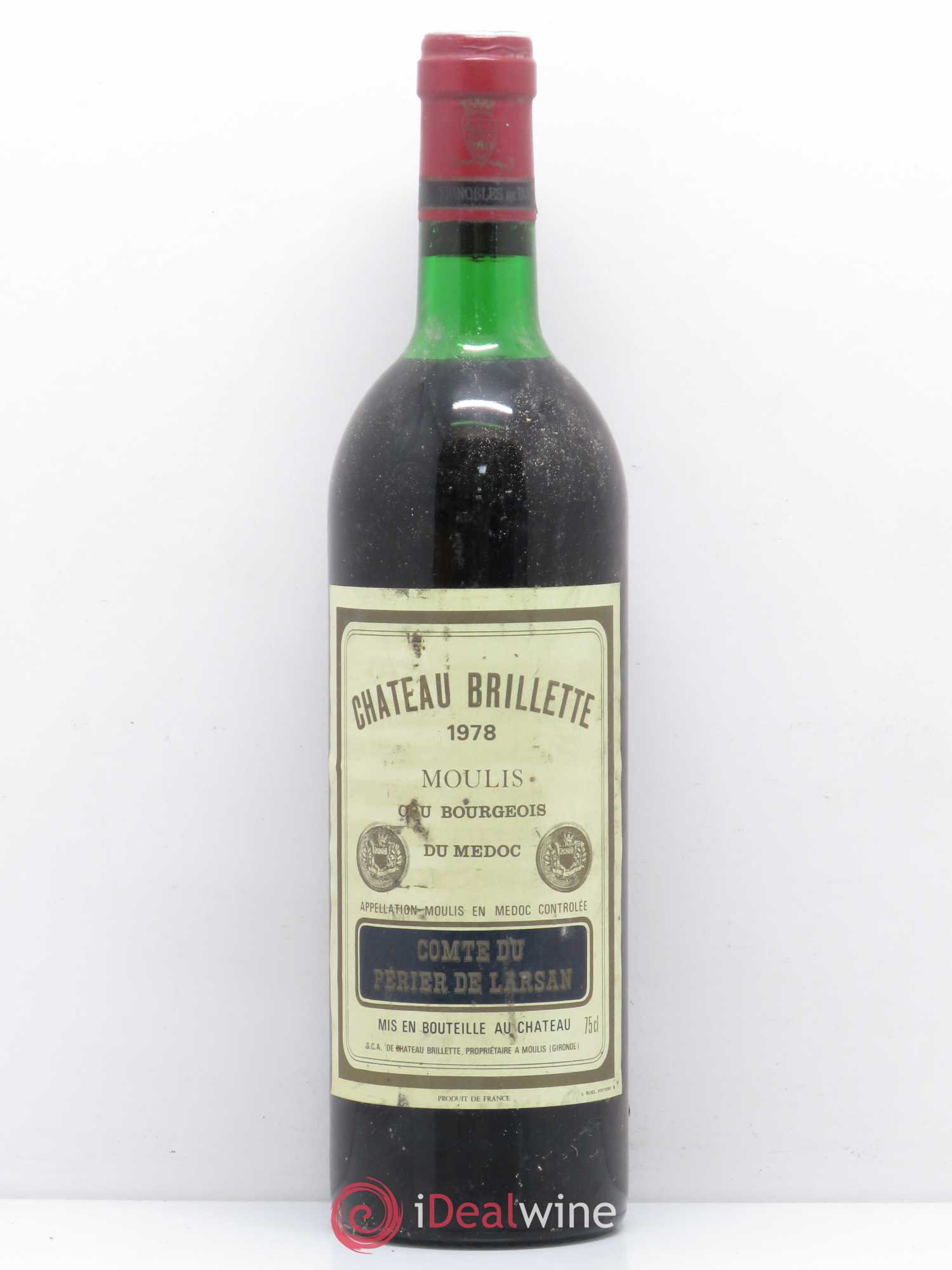 Château Brillette Cru Bourgeois 1978 - Lot de 1 bouteille - 0