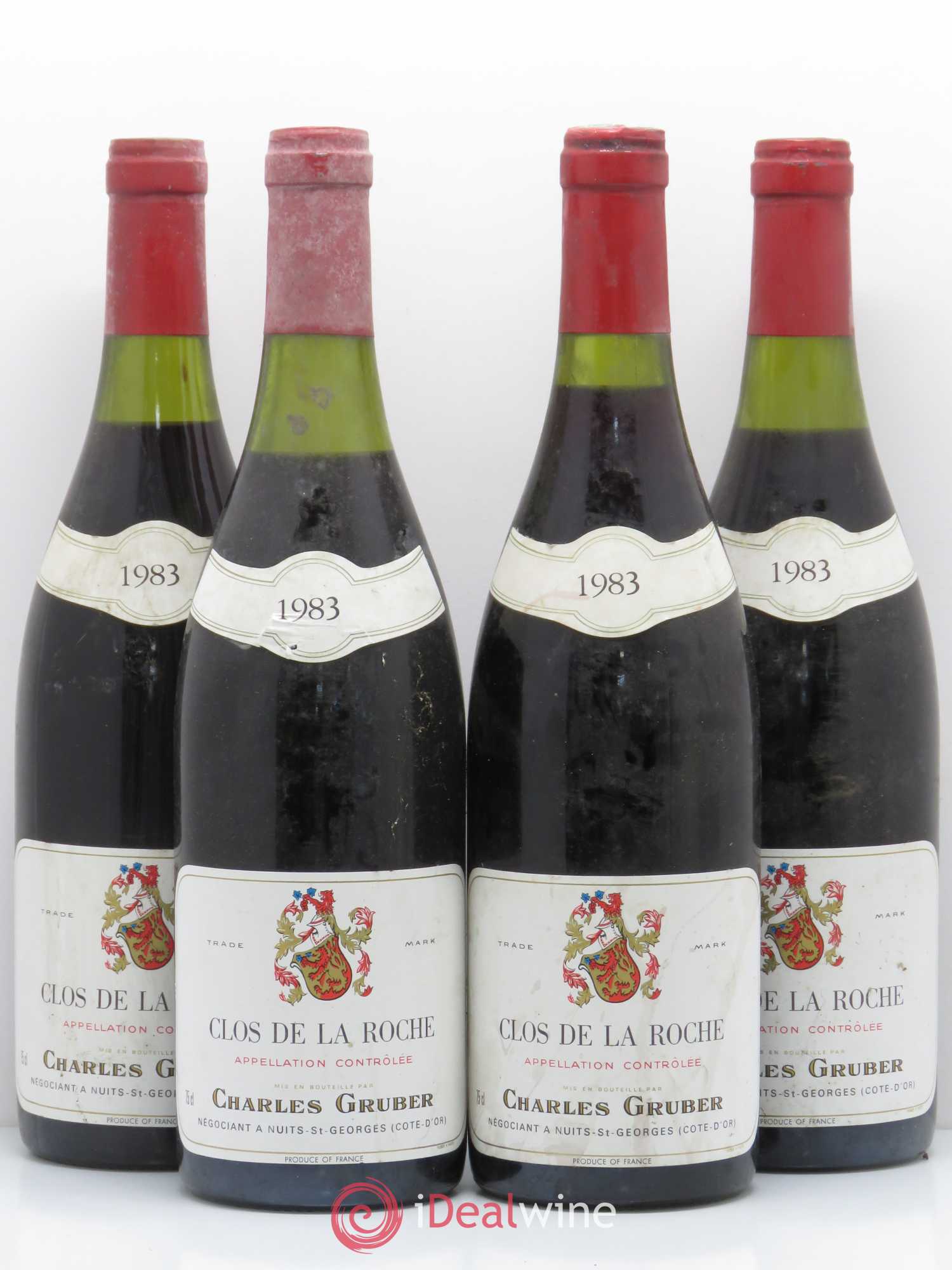 Clos de la Roche Grand Cru Charles Gruber 1983 - Posten von 4 Flaschen - 0