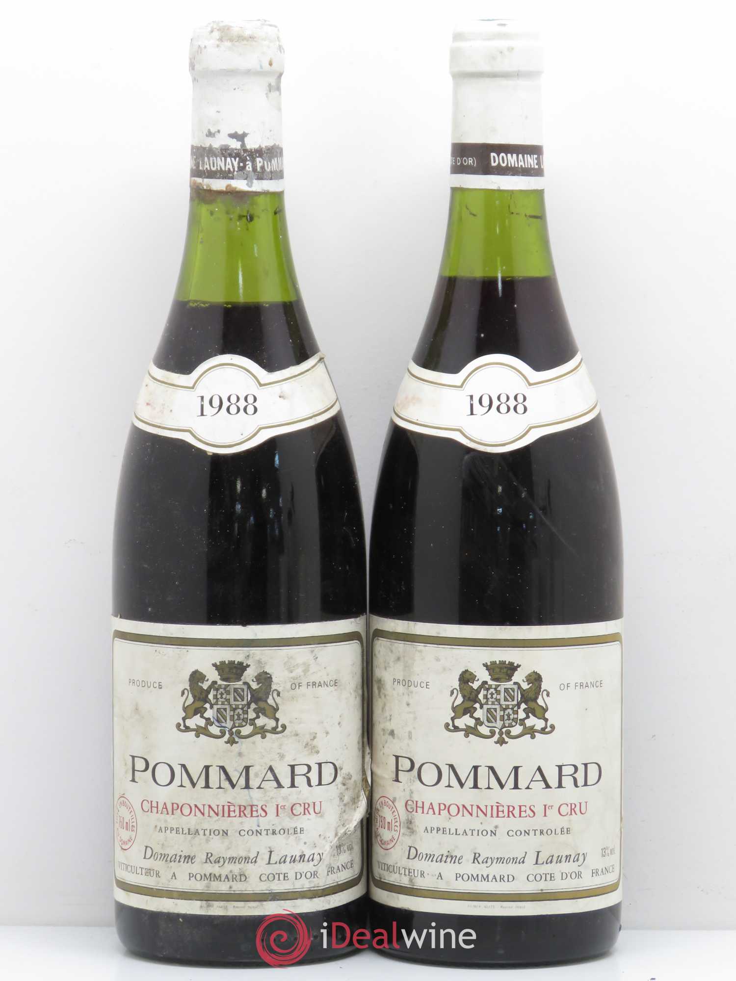 Pommard 1er Cru Chaponnieres Launay 1988 - Posten von 2 Flaschen - 0