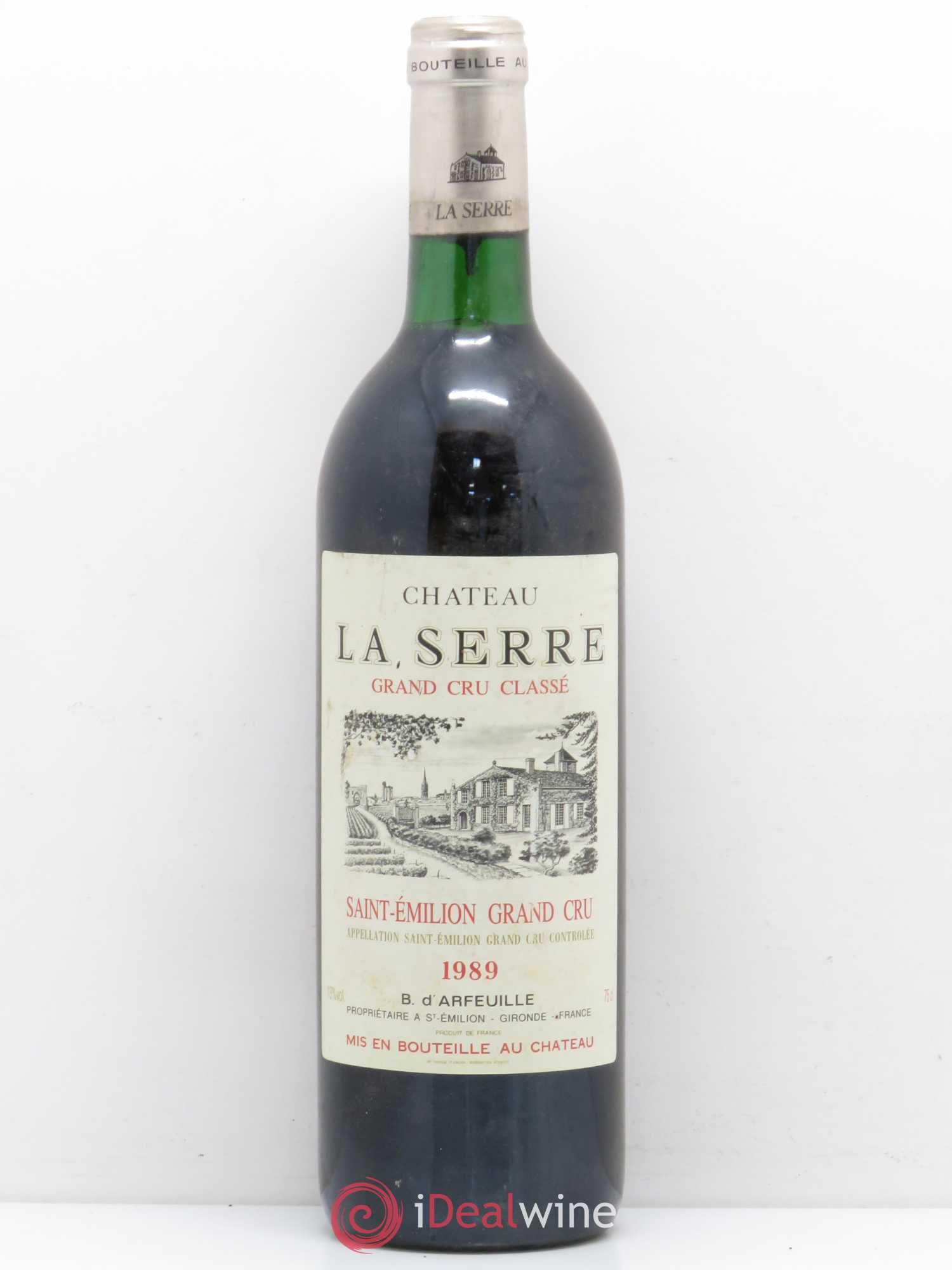 Château la Serre Grand Cru Classé 1989 - Lot de 1 bouteille - 0