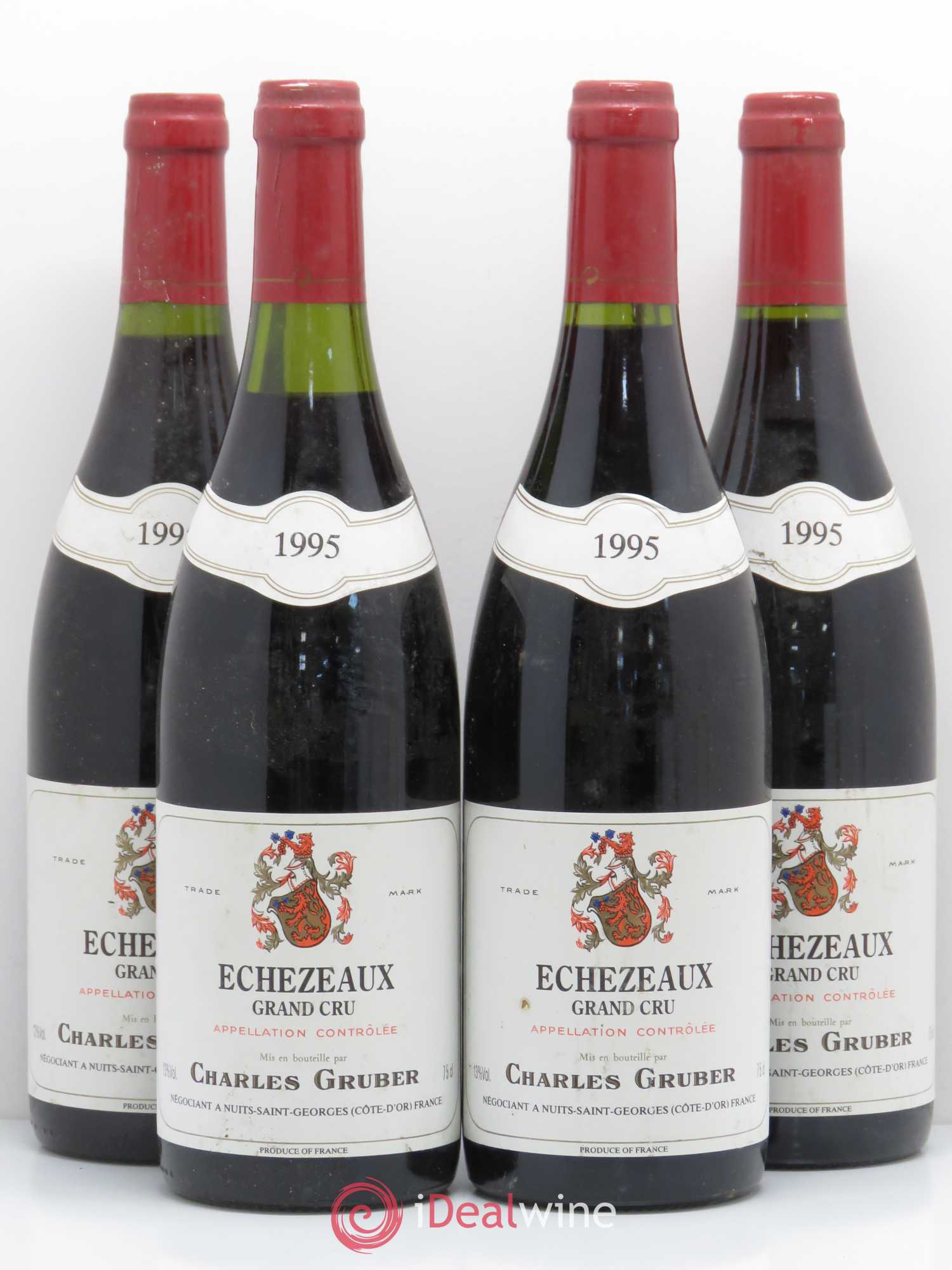 Echezeaux Grand Cru Charles Gruber 1995 - Lot de 4 bouteilles - 0