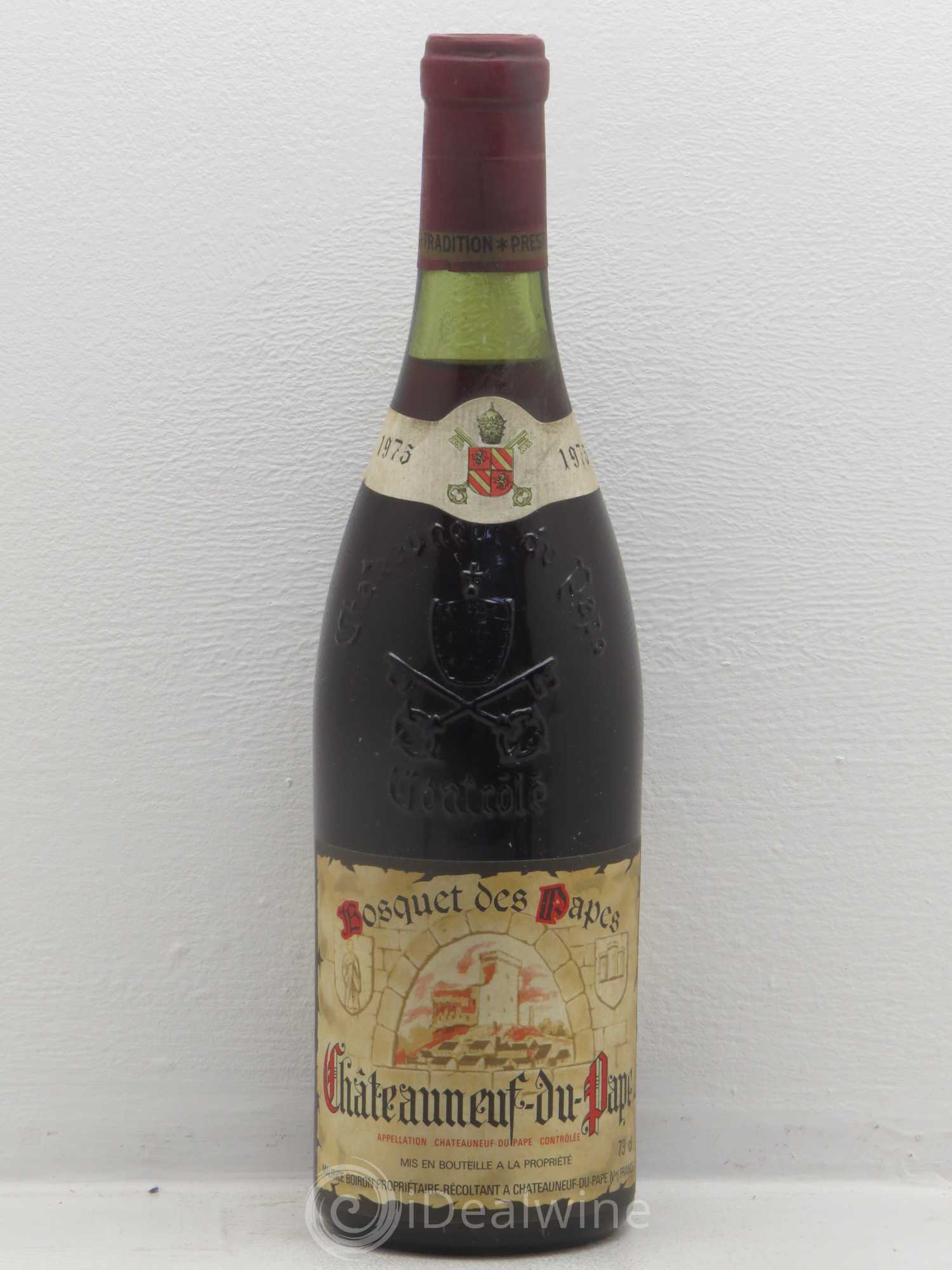 Châteauneuf-du-Pape Bosquet Des Papes Maurice Boiron 1975 - Posten von 1 Flasche - 0