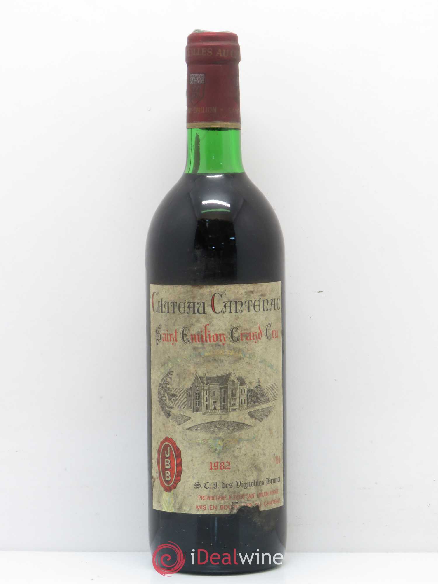 Saint-Émilion Chateau Cantenac 1982 - Posten von 1 Flasche - 0