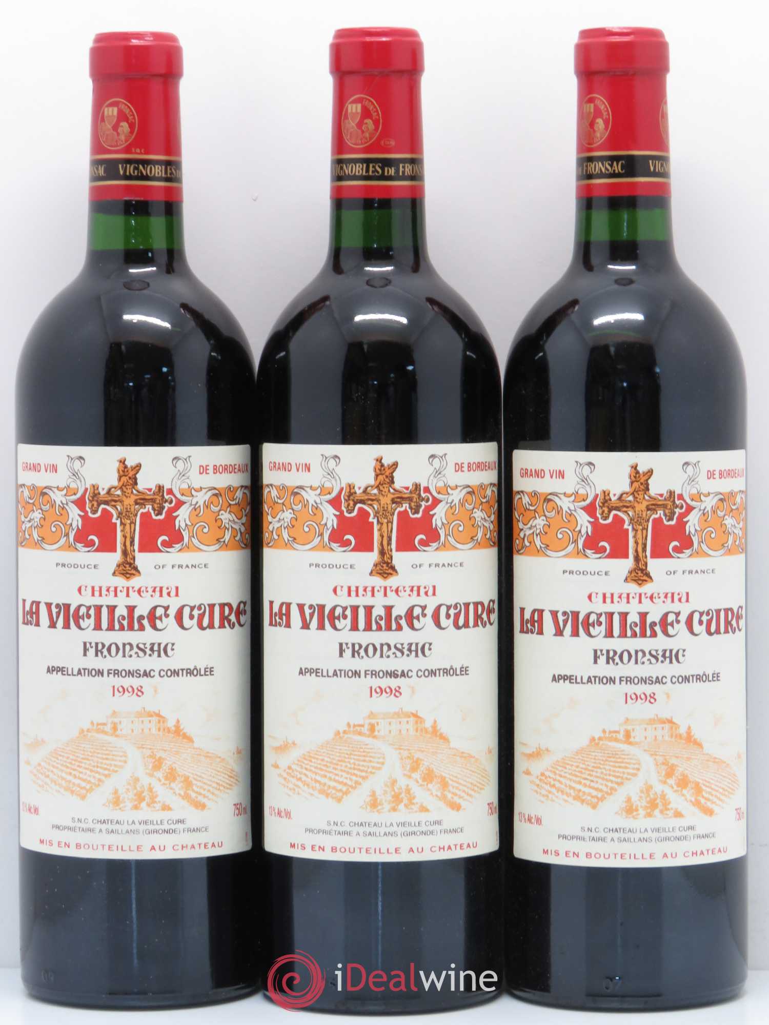 Fronsac Château Vieille cure (sans prix de réserve) 1998 - Posten von 12 Flaschen - 4