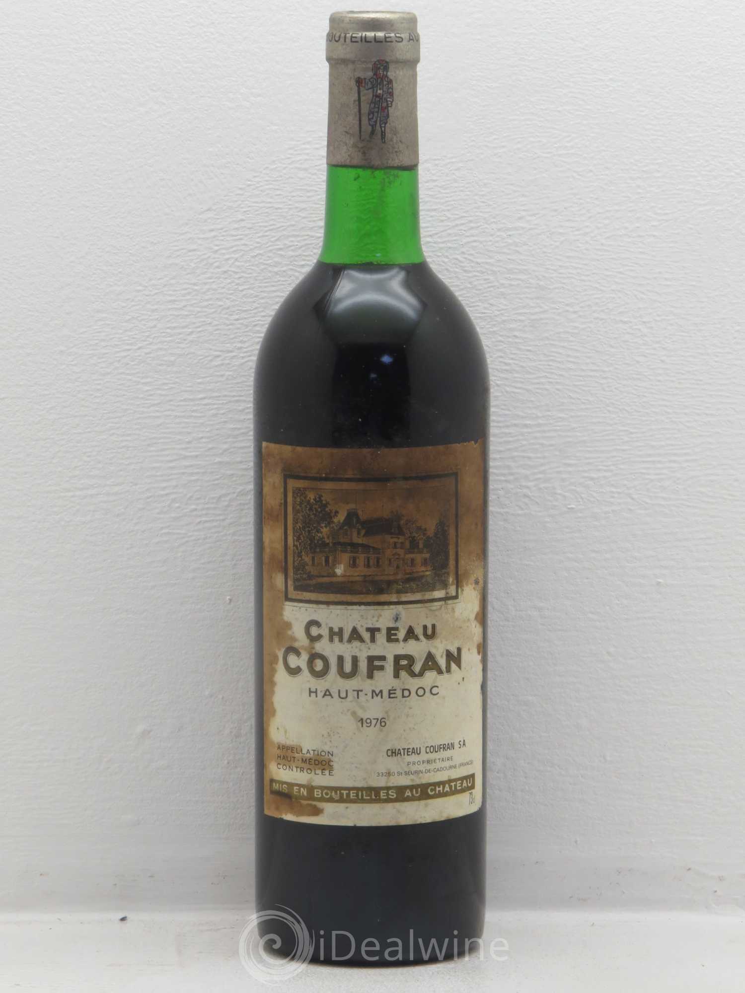Château Coufran Cru Bourgeois 1976 - Lot de 1 bouteille - 0