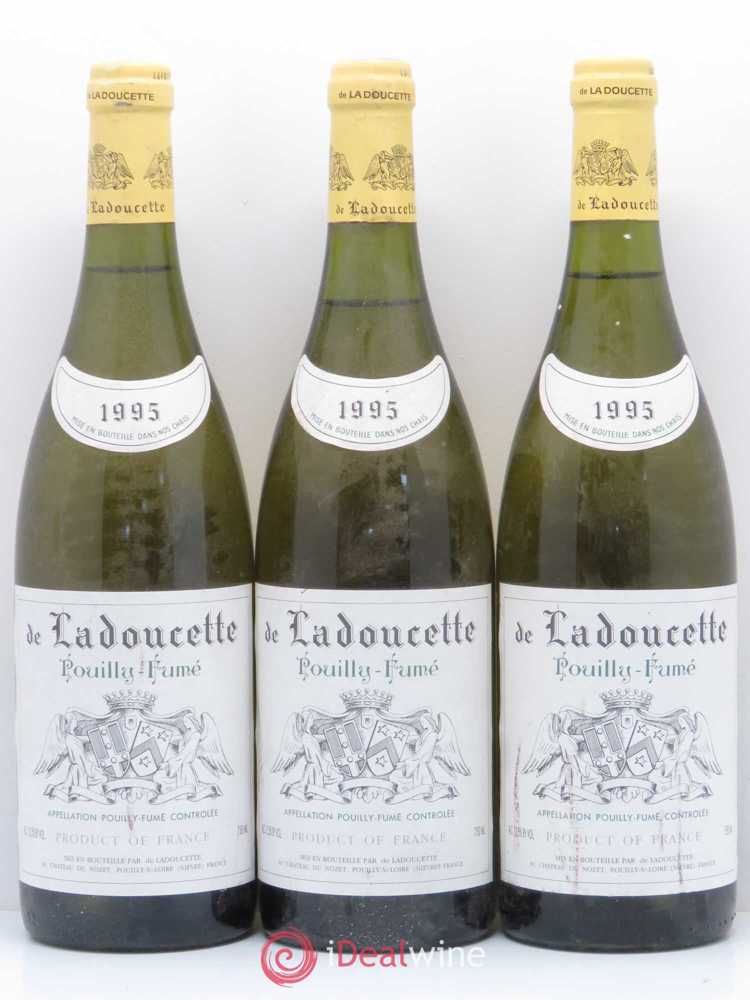 Pouilly-Fumé Patrick de Ladoucette 1995 - Lot de 3 bouteilles - 0